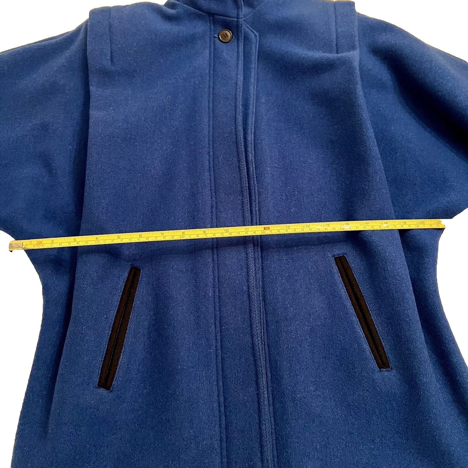 Wool Coat Casa De Lana Women’s size 5/6 Small Bright Royal Blue Vtg Retro Winter
