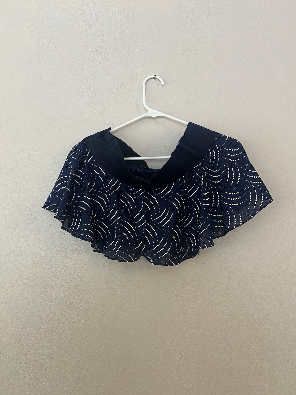 Vintage Jeremy Petites Navy Abstract Dot Dress w Cropped Bolero Made USA