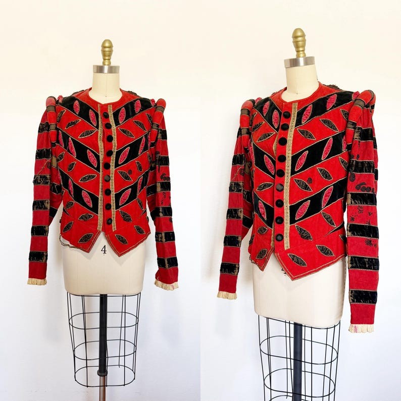 1800s Theatrical Jacket / 1800s Ballet Jacket / Antique Jacket / Size Medium