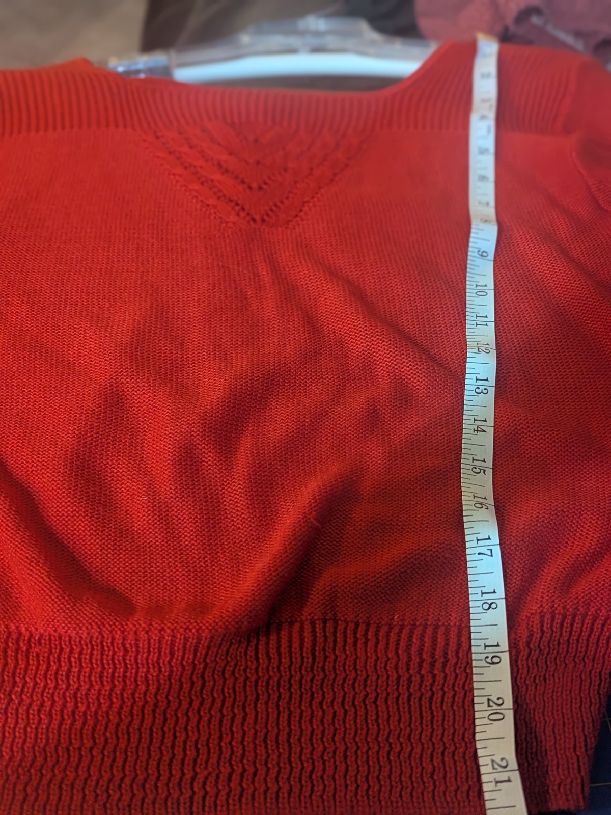 Red Sweater Barry & Me Retro long Sleeve M USA Made Vintage Knit