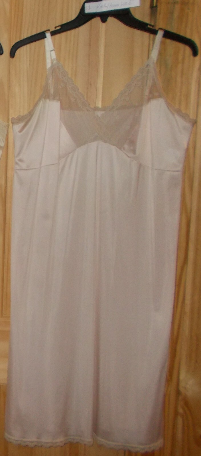 Womens FULL SLIP White Ivory Beige Navy or Black Sm Med Lrg XL Nylon / Cotton