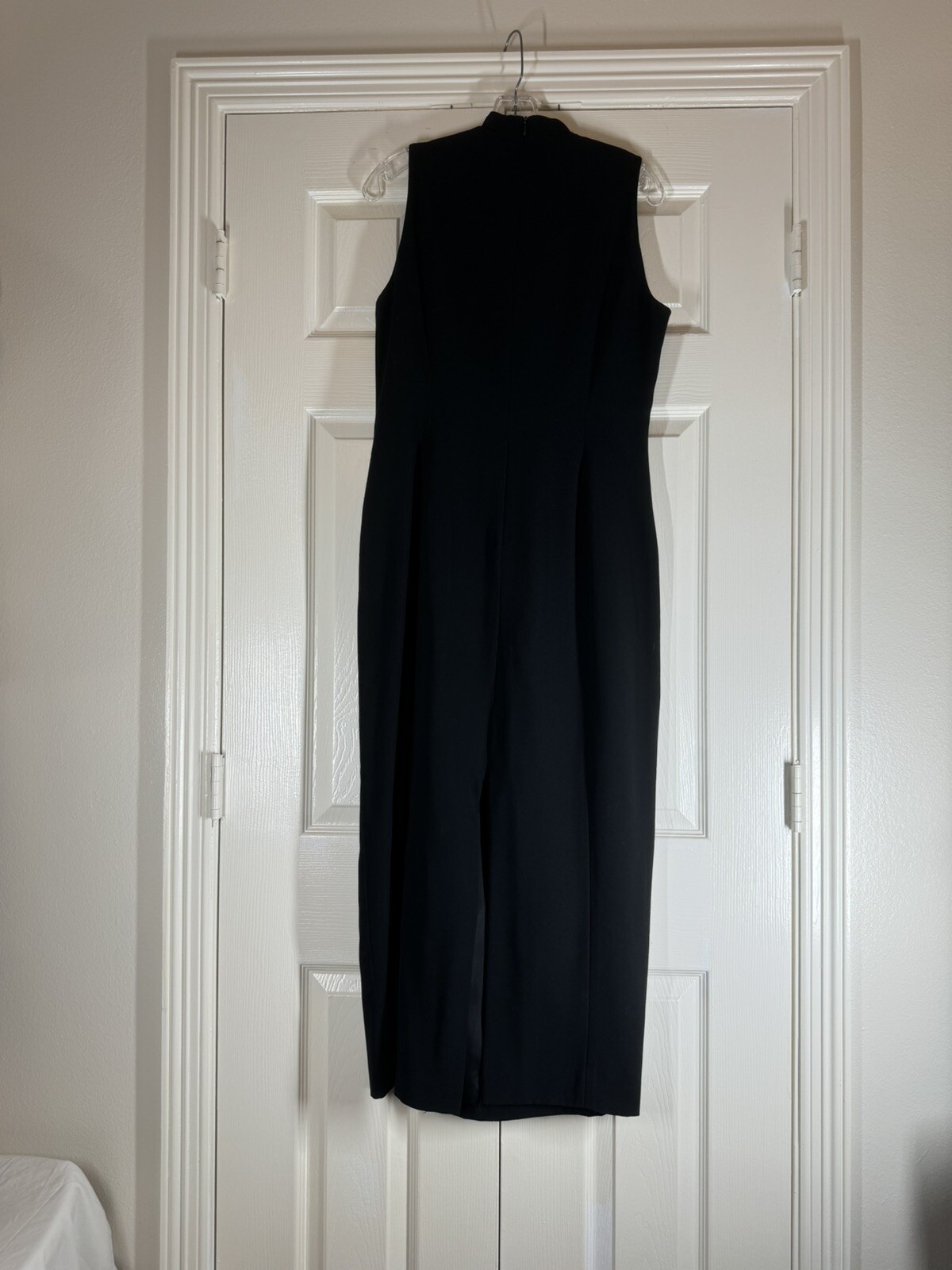 Vtg 90’s EVAN PICONE Black Maxi Cocktail Dress Size 12 with