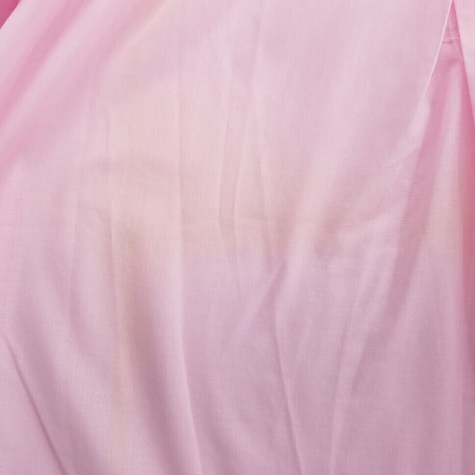 Katz Gown Womens 34 Pink Long Sleeve Buttons Eyelet Lace Vintage 60s Nightgown