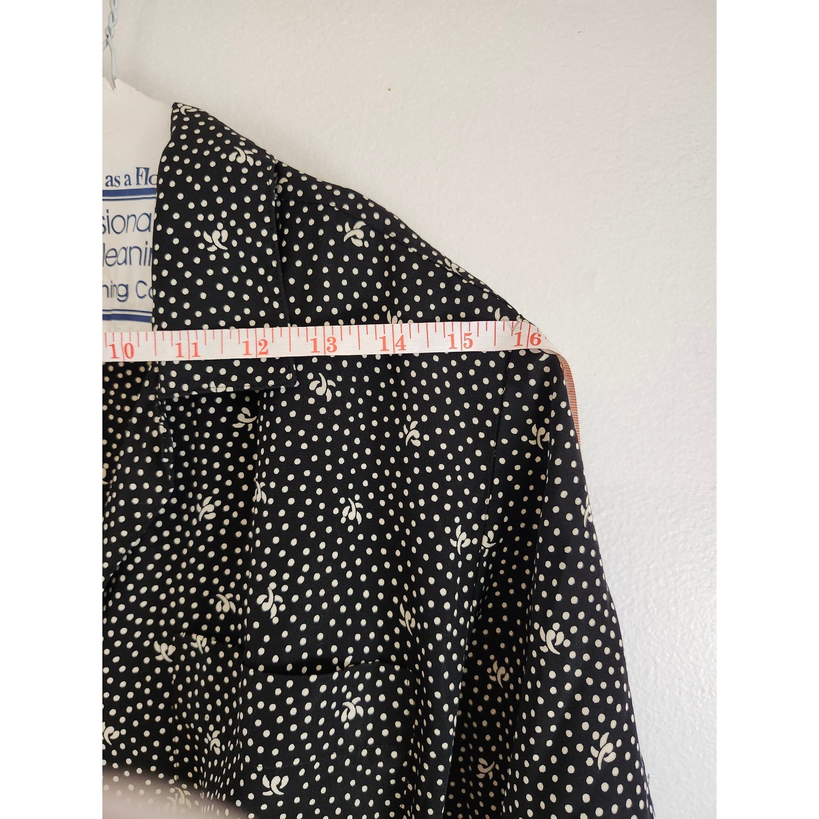 Vintage Liz Claiborne Blk Polka Dot Button Front Midi Dress Size 10 Cottagecore