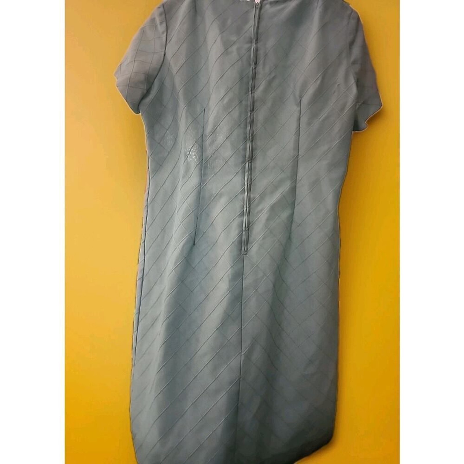 Vintage Sky blue Dress House Day Shift Dress 60s Small A99 Madmen Pearl Accents