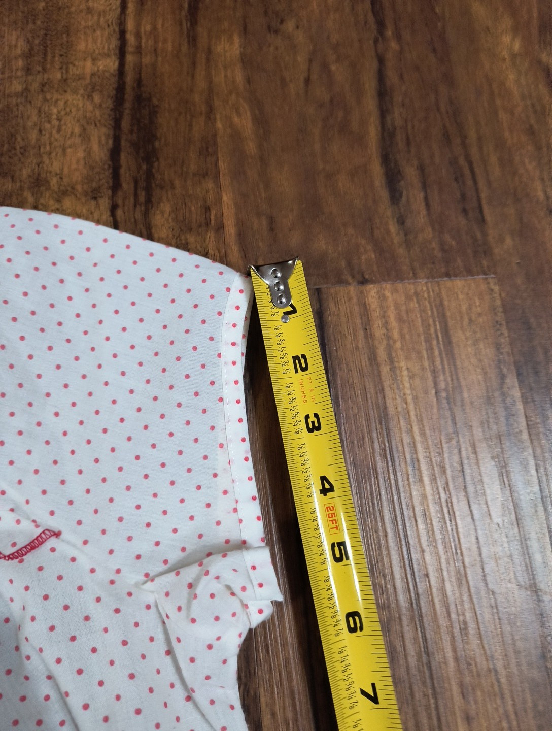 Vintage Katz Button Up White With Red Polka Dot Pajama Top Medium?