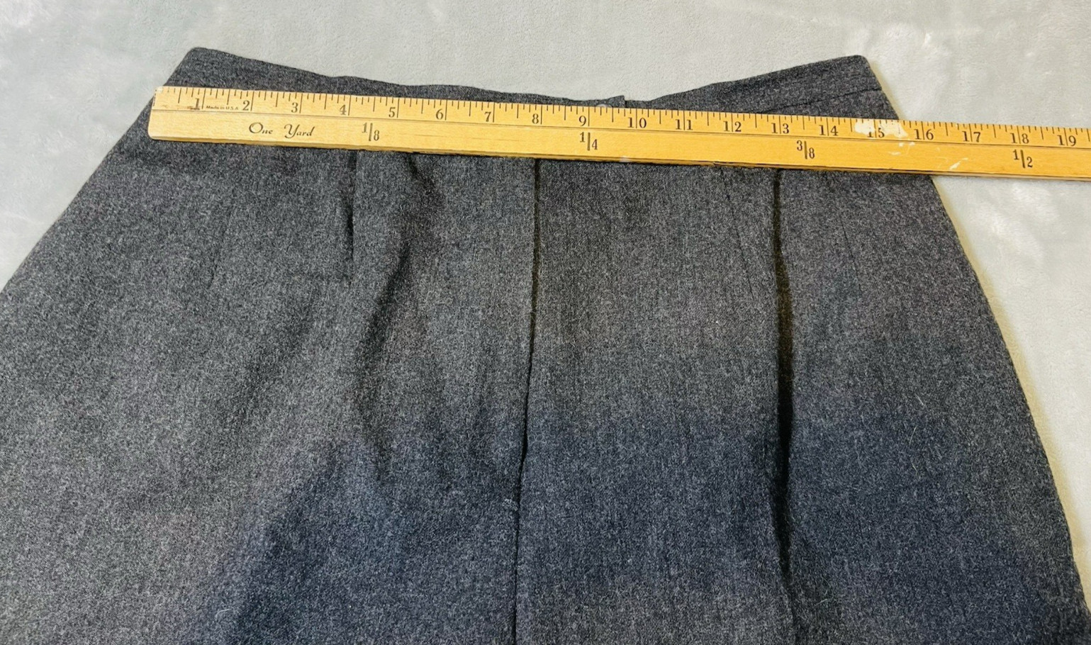 VTG Harve Benard Sport Wool Pants Womens 12 Charcoal Gray Trouser Tapered