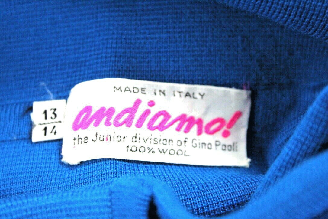 VTG 1950s Gino Paoli 4PC Lot Coat Dress Suit Plaid Top Italian Designer Sz M