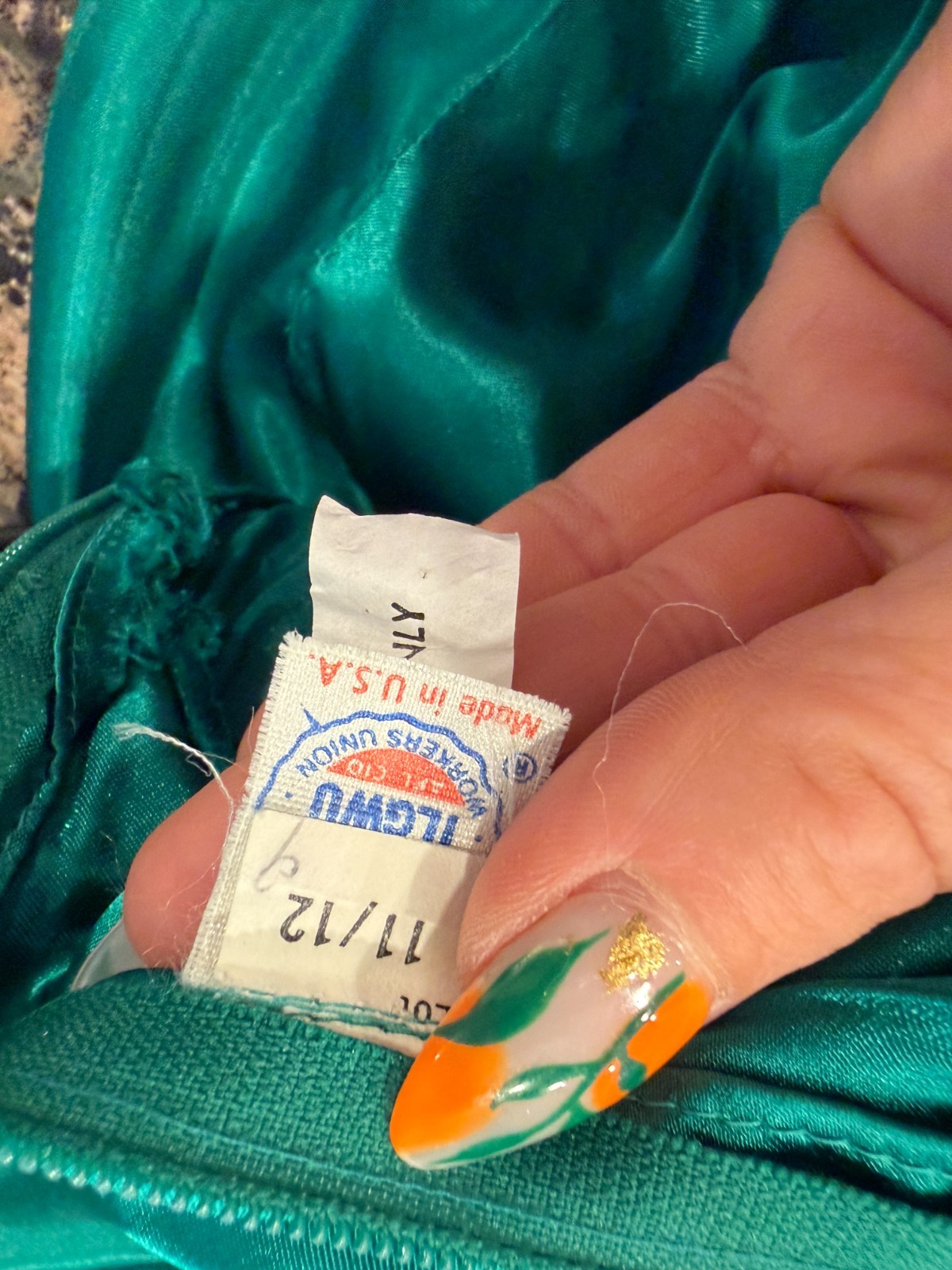 💚 Vtg 80s Party Prom Emerald Green Taffeta Gown Puff Slv Ballgown Prom Dress M