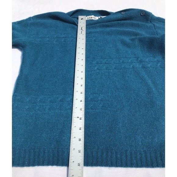 Vtg Plaid Wool Skirt Angora Sweater Leather Belt HTF SET 70s 80s XS S Preppy MOD