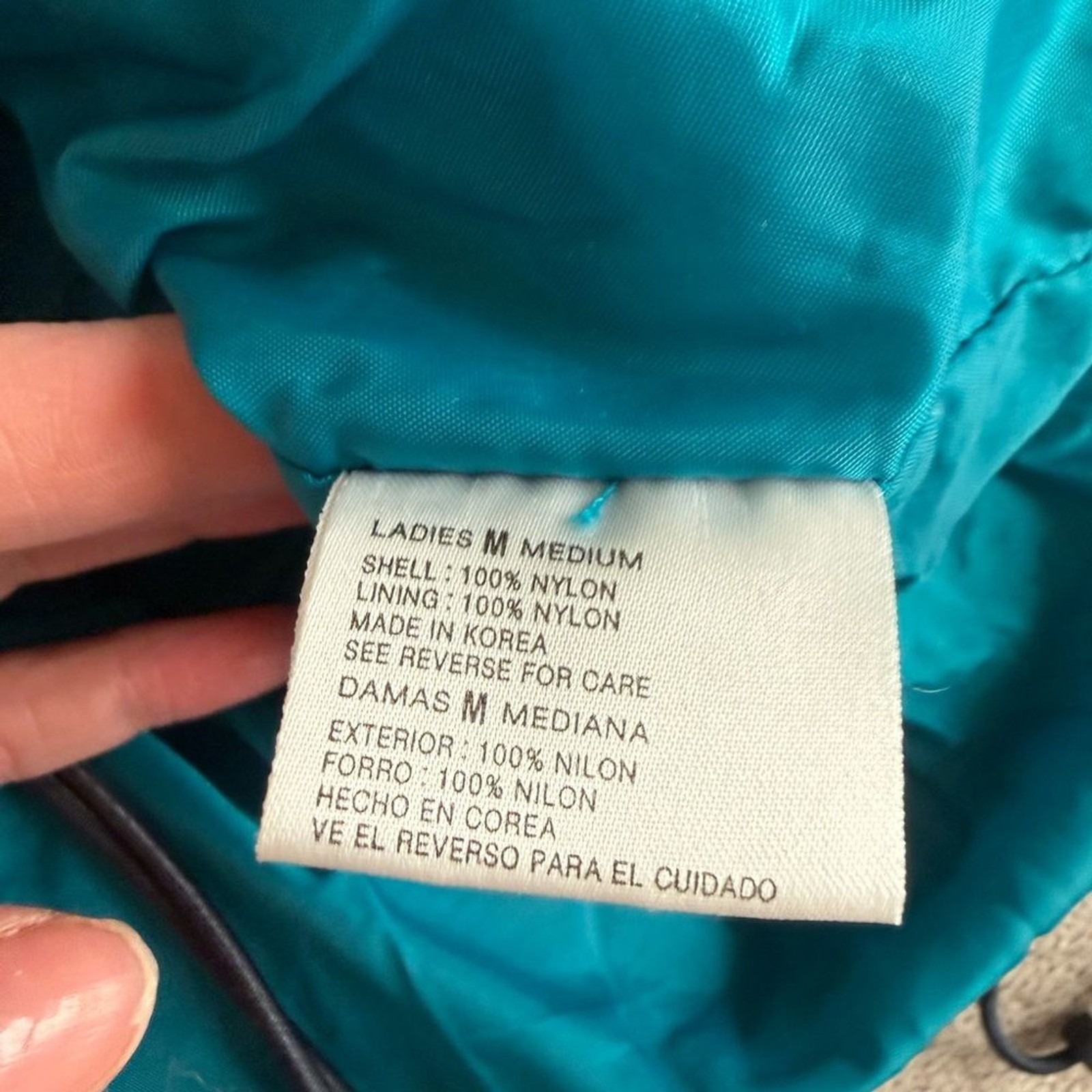 Vintage 1980s Out Brook Colorblock Windbreaker Jacket Hooded | Teal Purple Navy