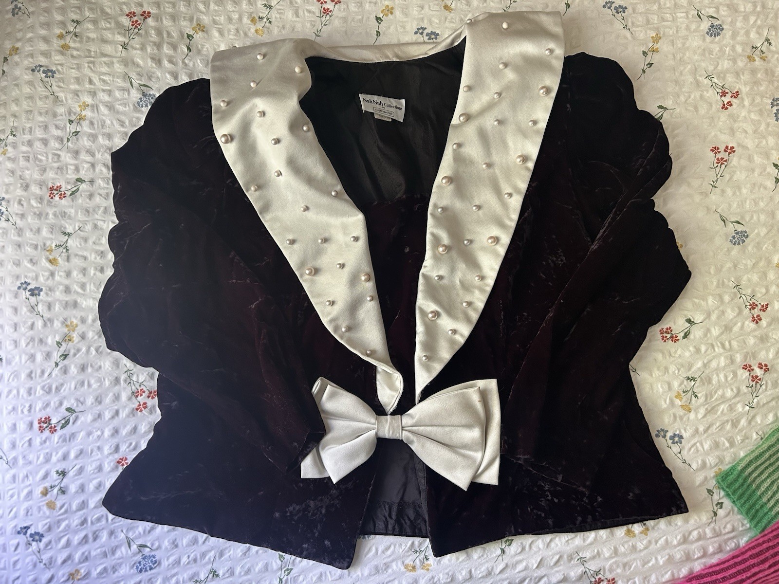 vintage 1980s velvet jacket/ blazer
