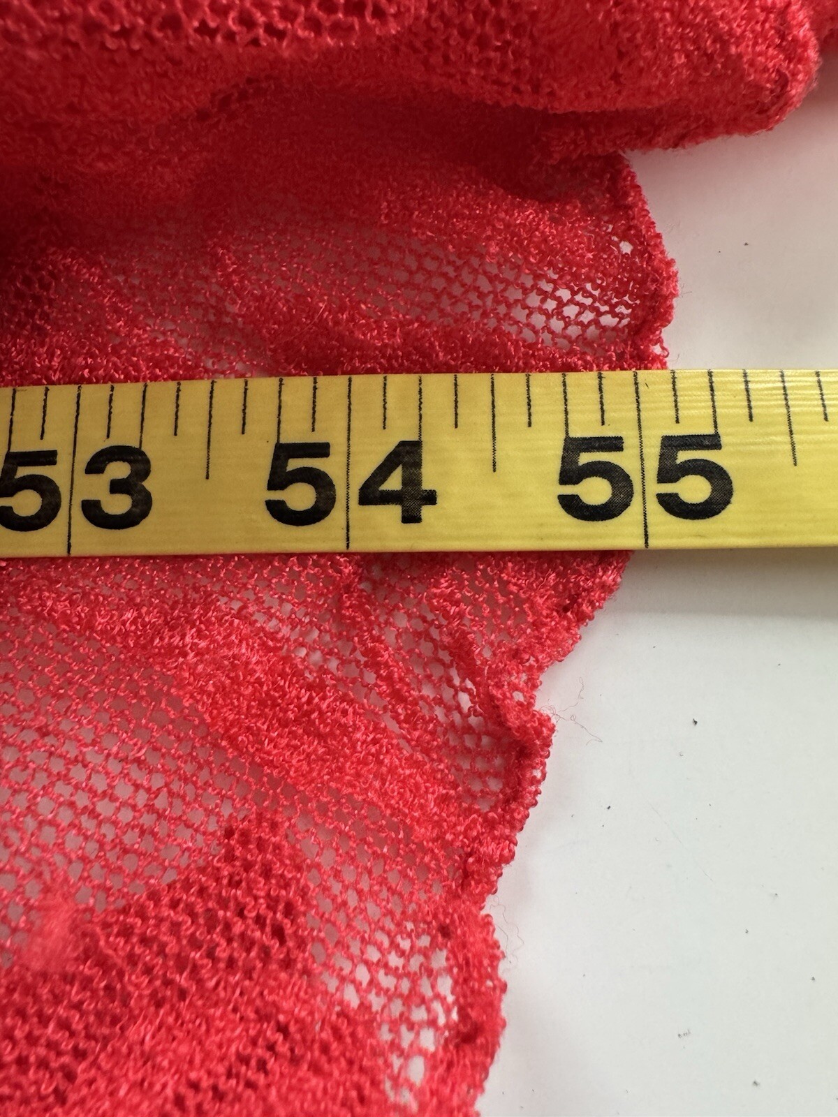 Vintage 80s Climax Karen Okada David Howard Red Lace Mermaid Keyhole Dress FLAWS