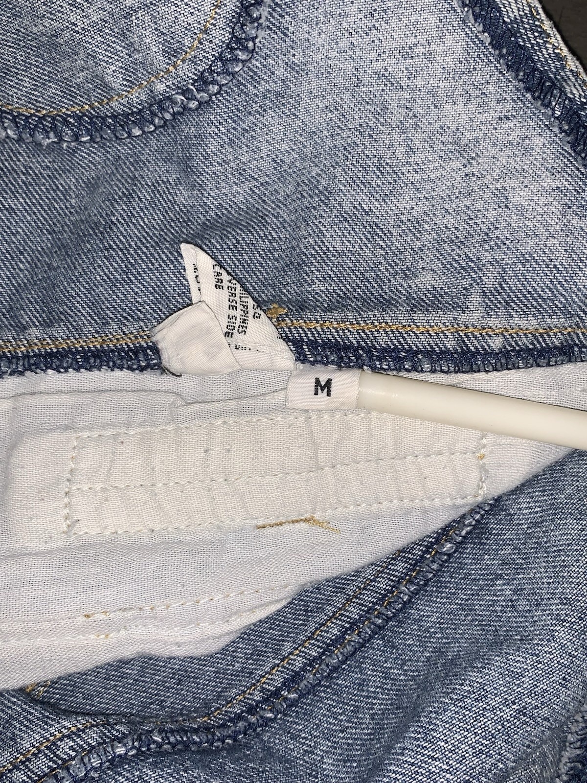 A2 90s WOMENS MEDIUM ACID WASH BUGLE BOY COMPANY BIB OVERALLS FLY GIRL 34 X27”
