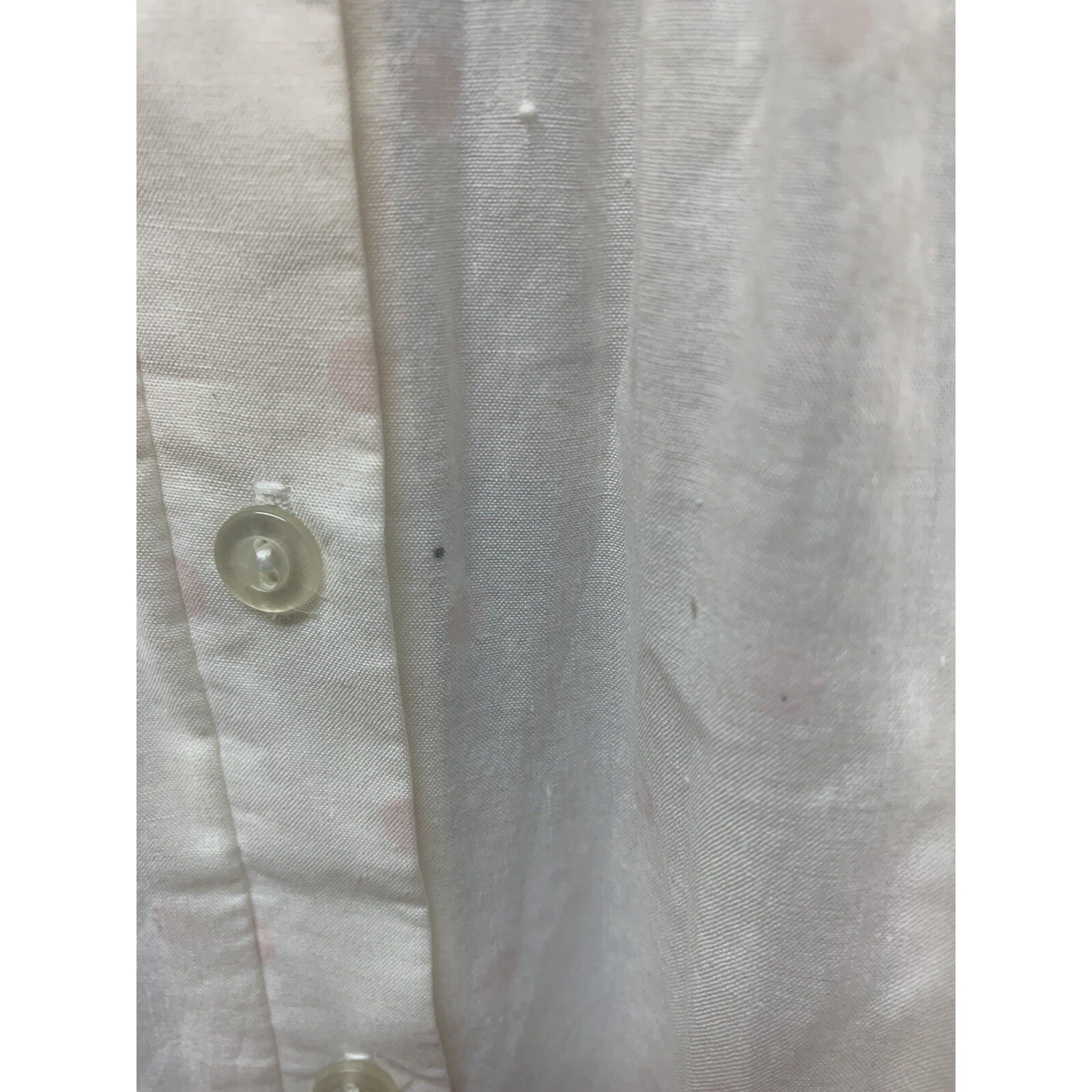 Vintage White Pink Polka Dot House Dress Nightgown S Cottage Cottagecore NEW