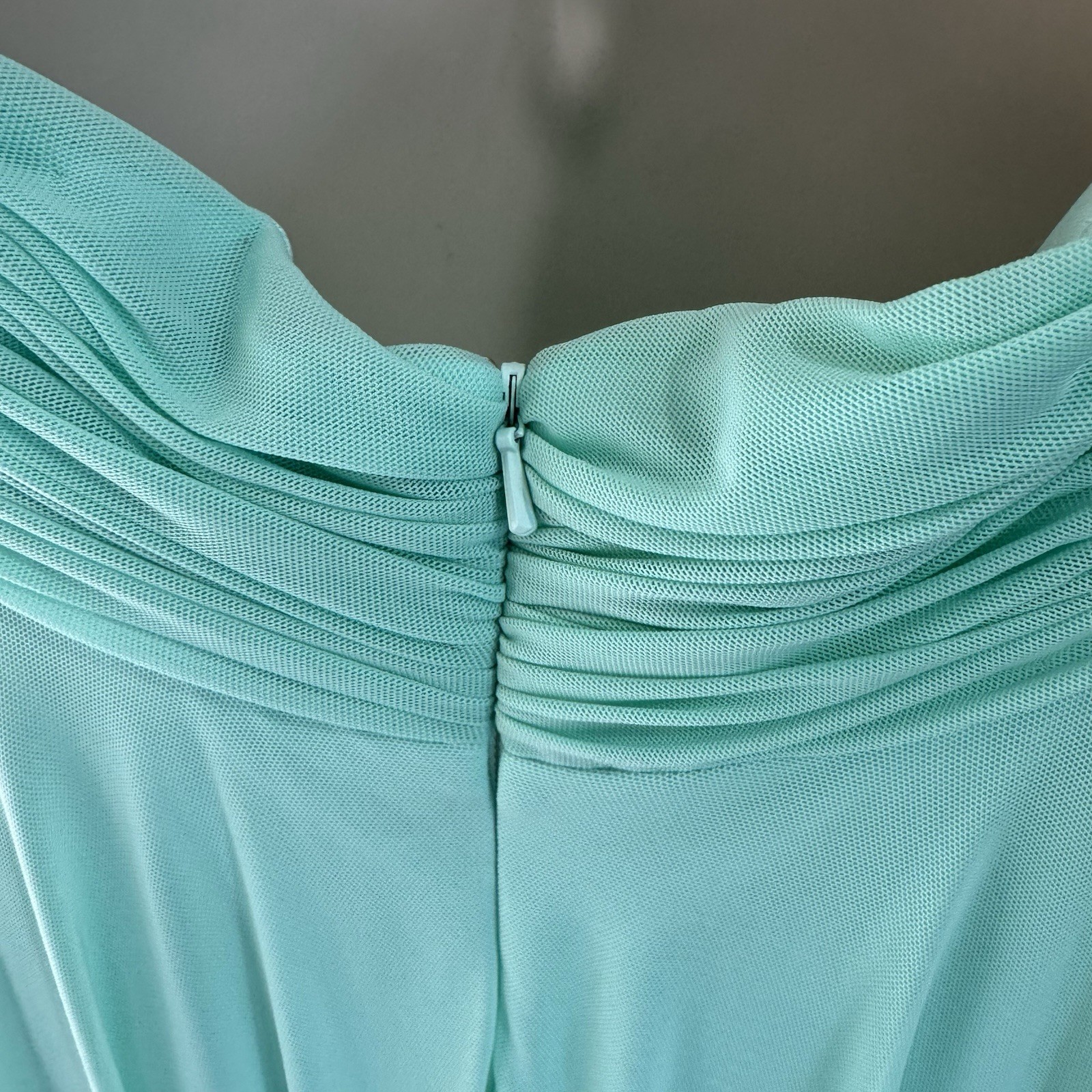 Vintage Y2K 90s Dress 6 Prom Homecoming Formal Jasmine Mermaid Beaded Turquoise