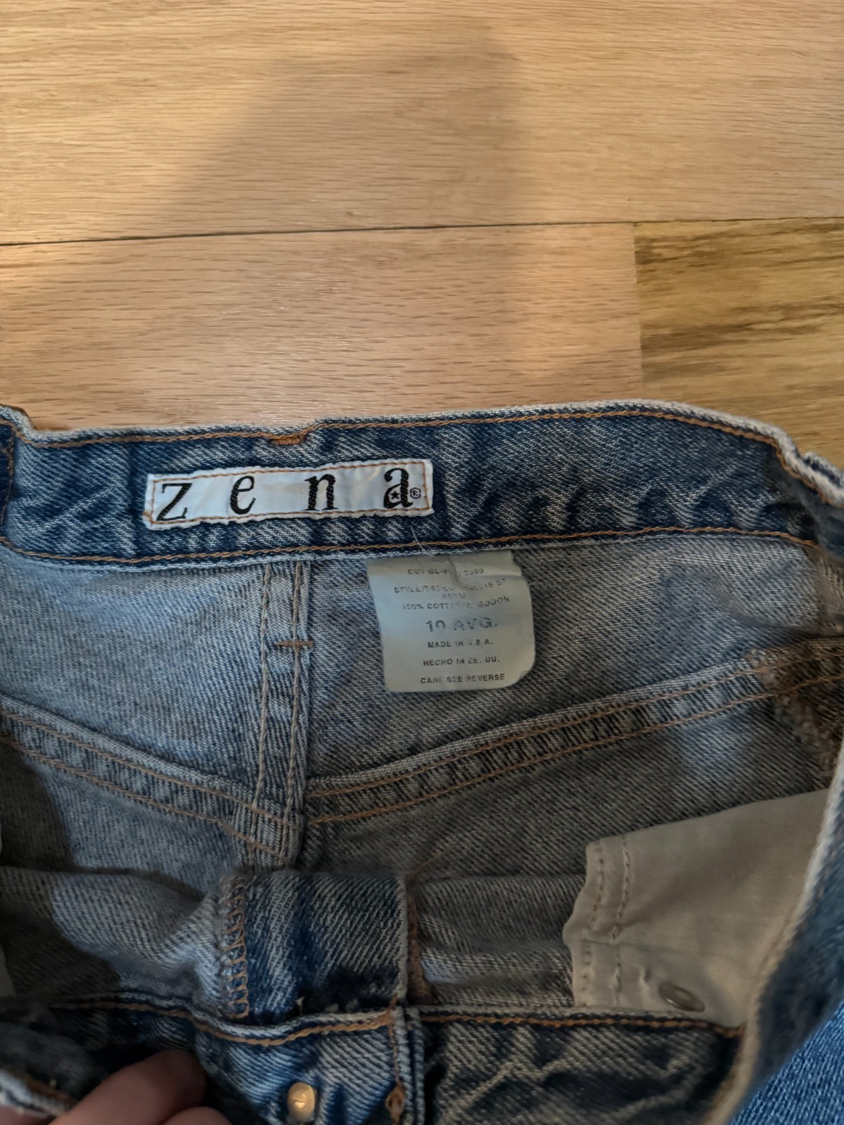 90s Vintage Zena Jeans Company 28×30″ Femme High-Waisted Boot Cut Chic Boho USA
