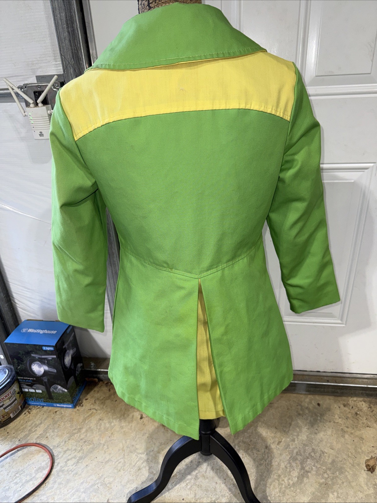 Vintage 1970’s Young Ladies Green & Yellow Jacket Coat