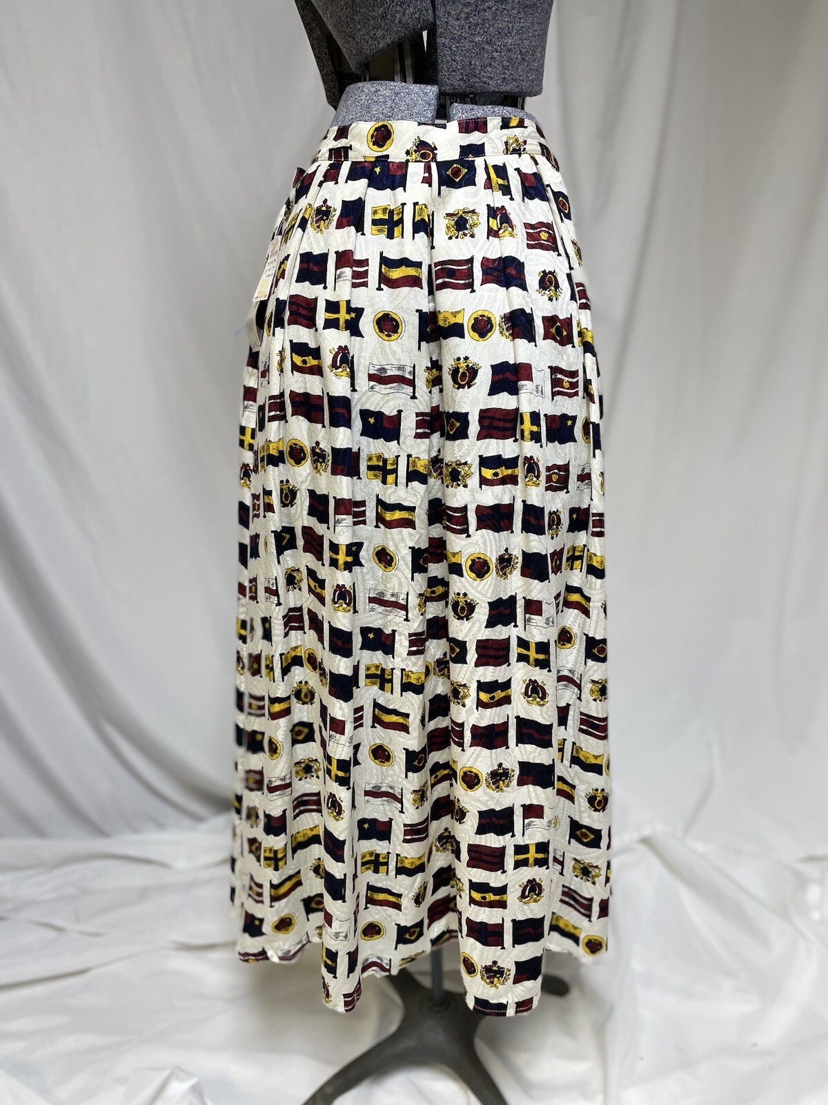 NEW JG Hook Skirt Size S Lord And Taylor 28X33 Maxi Long Pleated Vintage 80s $98