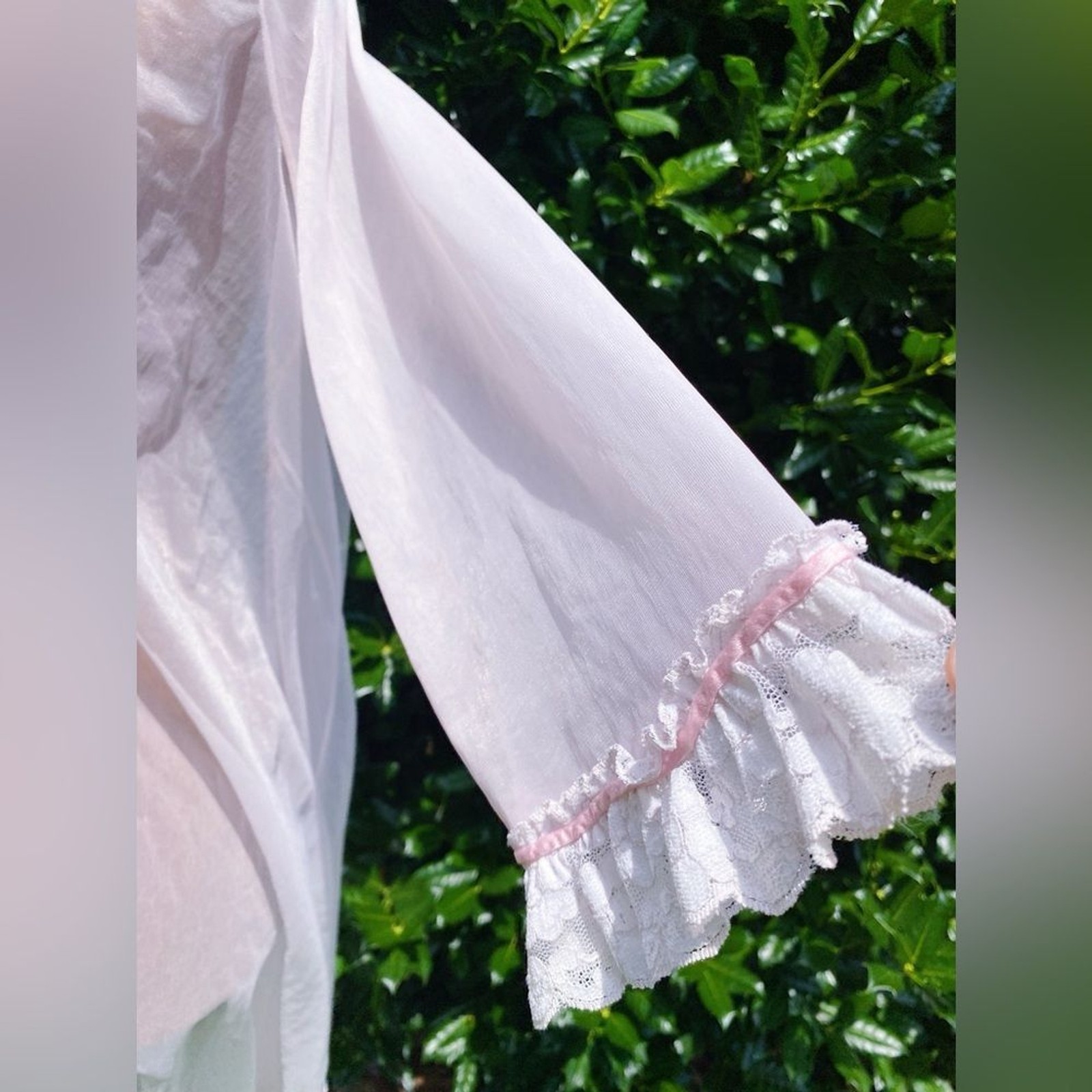 Vintage Festival Sabrina Carpenter Victorian Coquette Ruffle Lingerie Robe