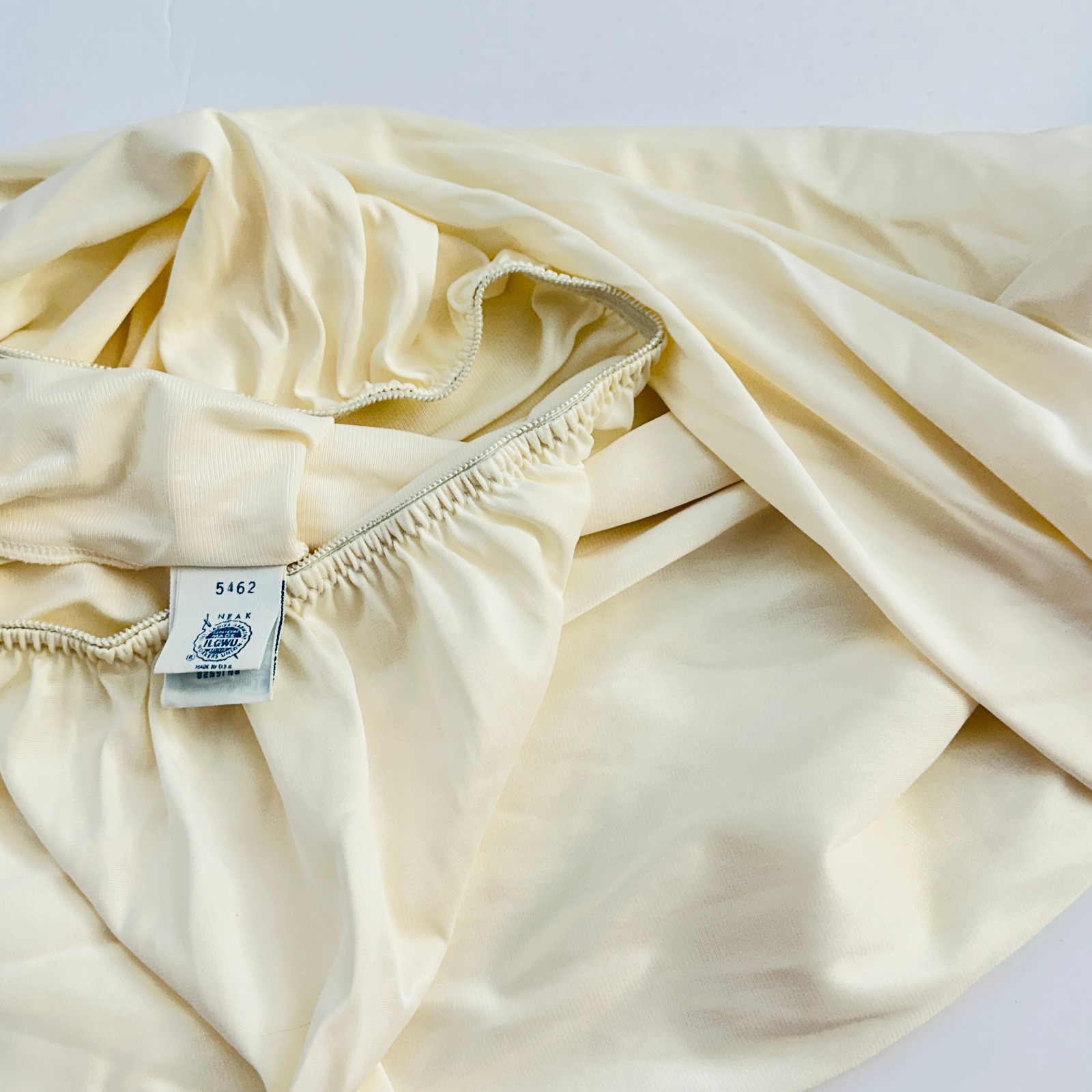 1970s JC Penney Half Slip Antron III Ivory Champagne Small Maxi Length LOTS LACE