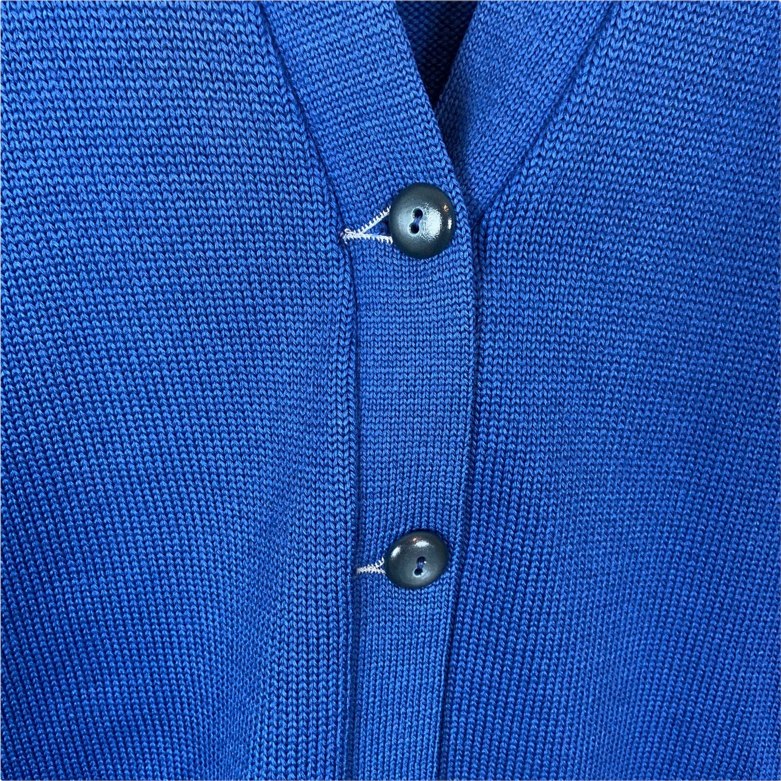 Letterman Varsity Sweater Women SZ XL Vintage Lasley Knitting Co Blue Gold Wool