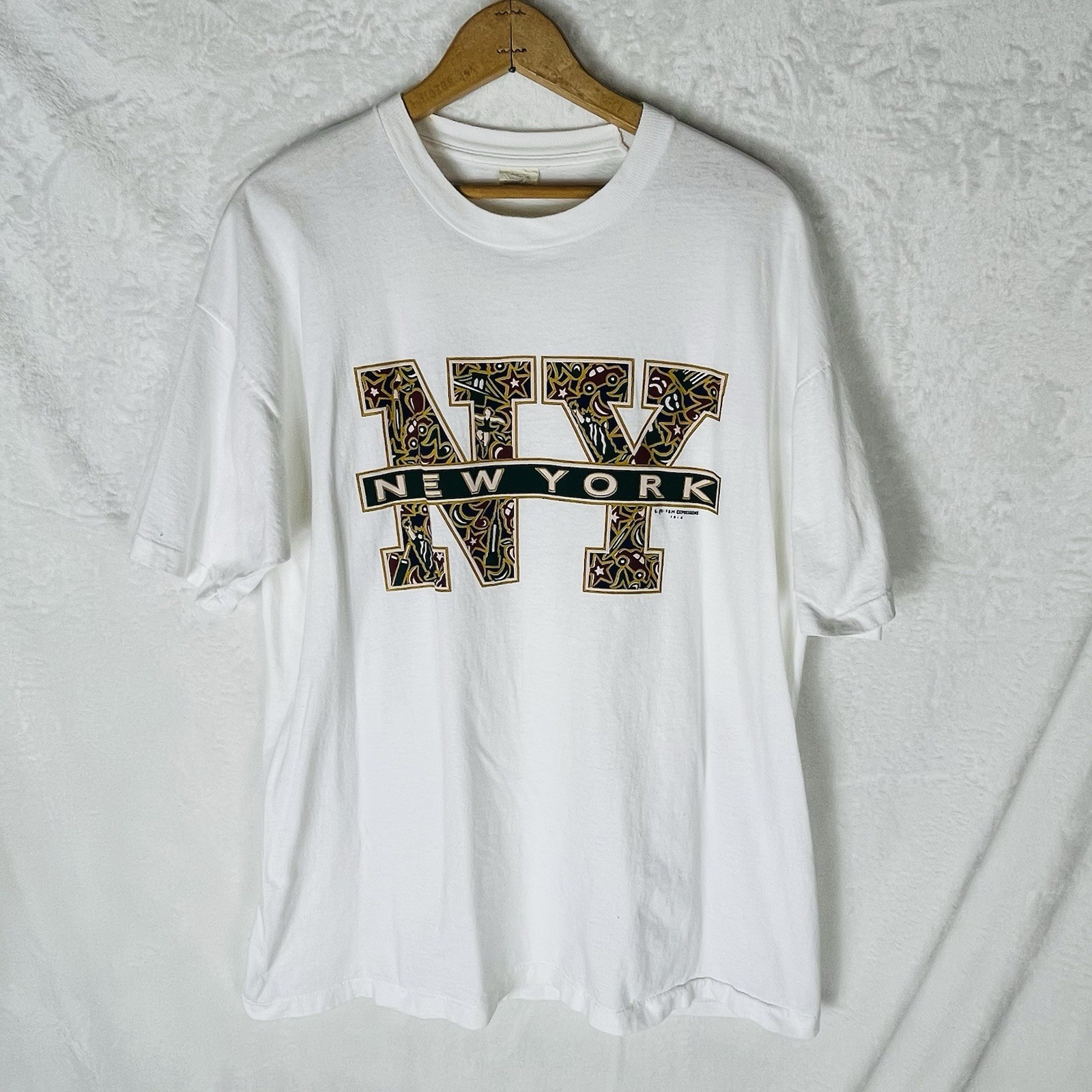 Vintage 90s NYC NY New York City Sz XL Single Stitch 1995 T Shirt Graphic Tee