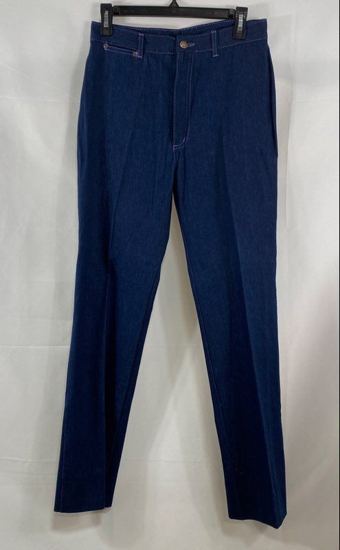 Vintage 90s Marc Phillipe Women’s Dark Wash Bootcut Purple Stitch Jeans Sz 13/14