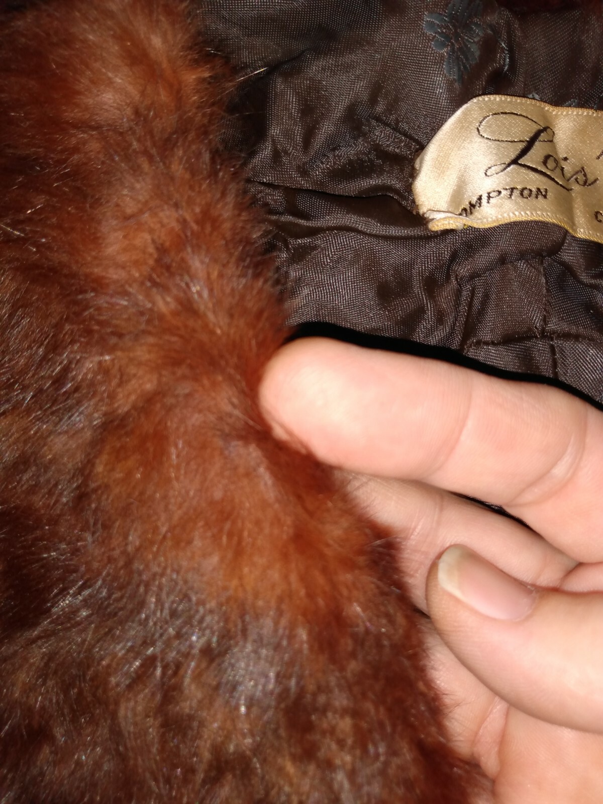 Vintage Fur Stole Wrap Mink or Chinchilla perhaps.