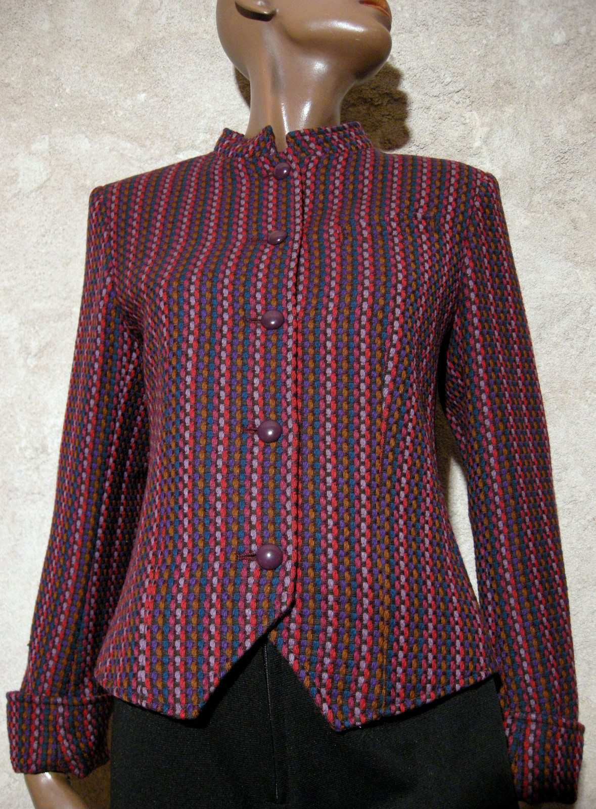 Gaston Jaunet Chic Vintage Jacket 1980 True VTG 80s Giacca (36/38)