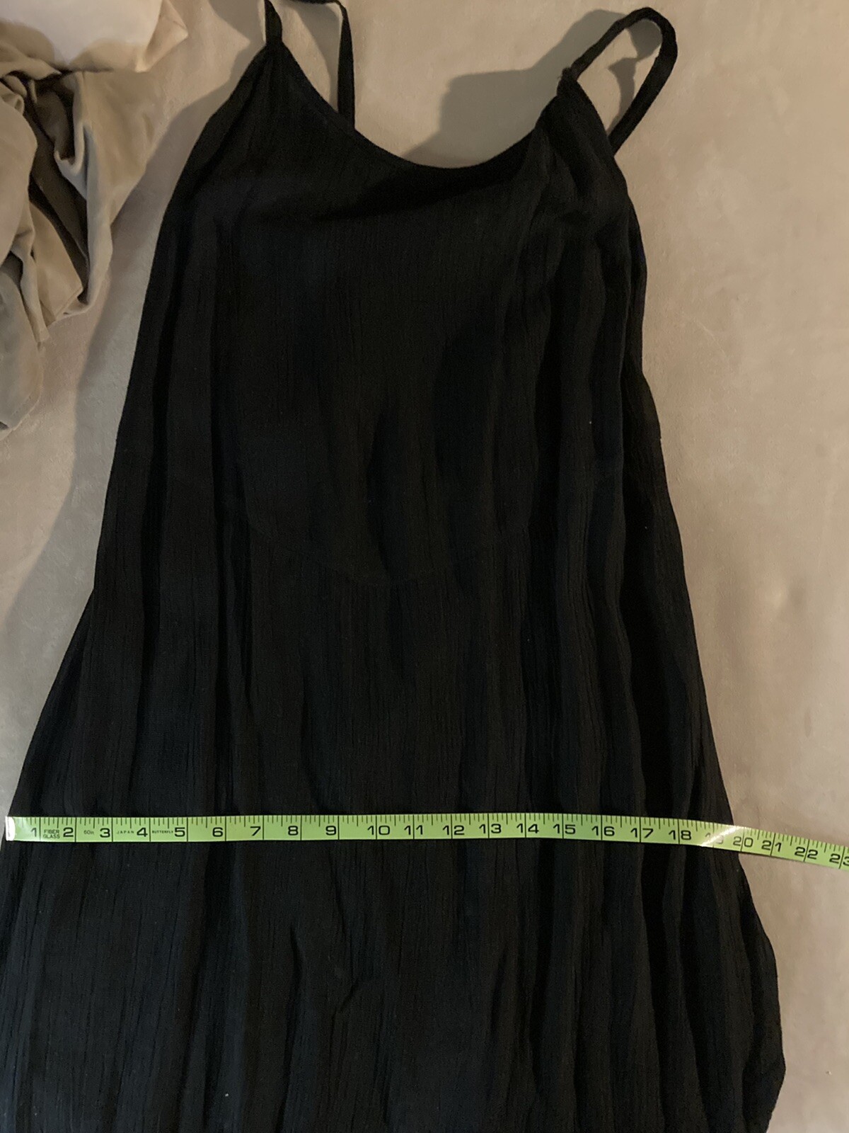 Vanessa Bruno Paris Vintage Long Black Slip Dress Sz 40/8 Super-low back!