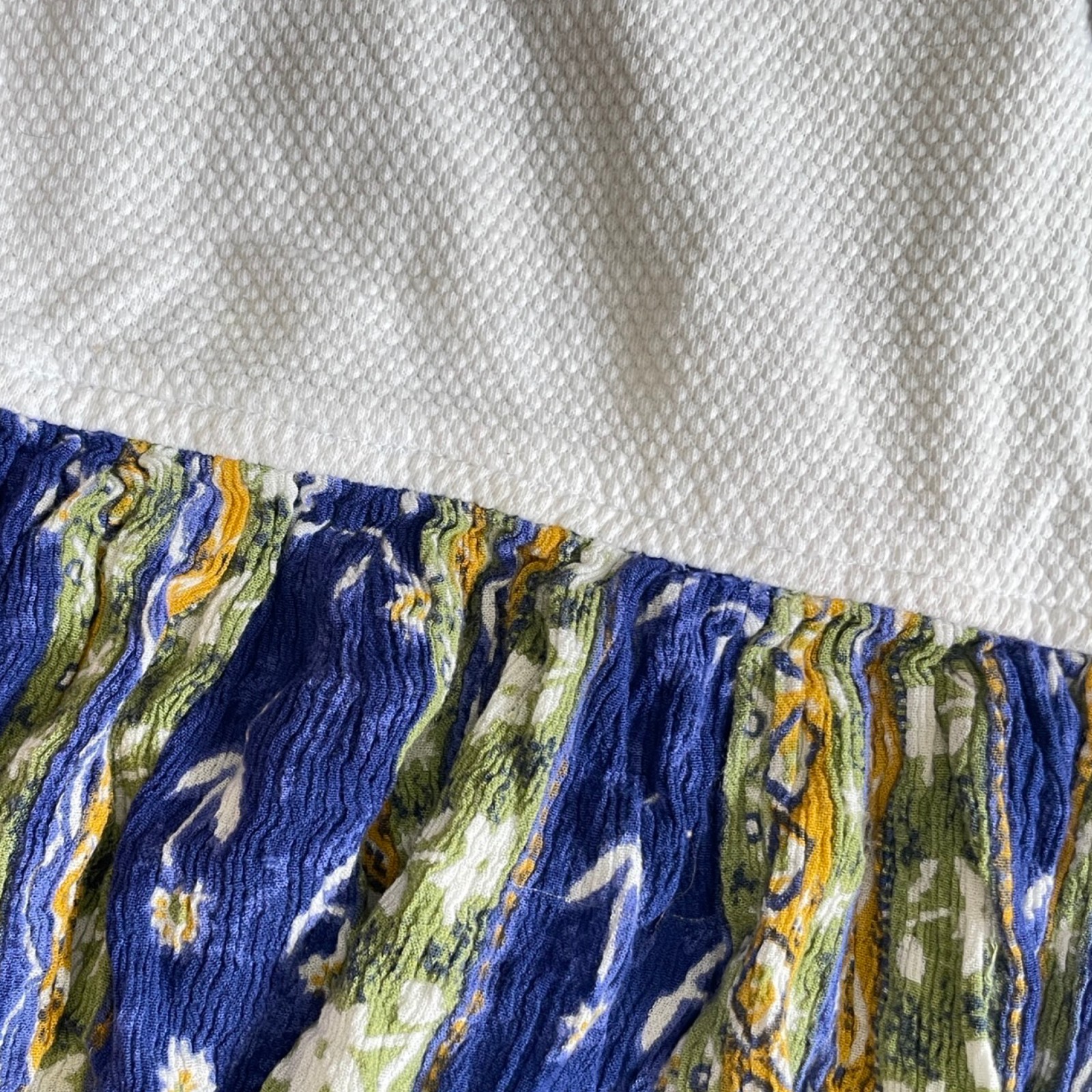 Vintage Floral Midi Dress Size Medium 1990s Floral Rayon Skirt Knit Cotton
