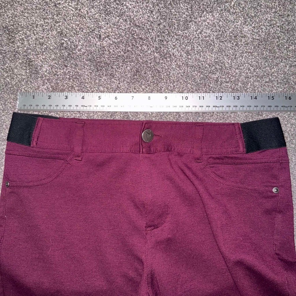 Simply Vera Vera Wang Burgundy Stretchy Skinny Pants Size Medium
