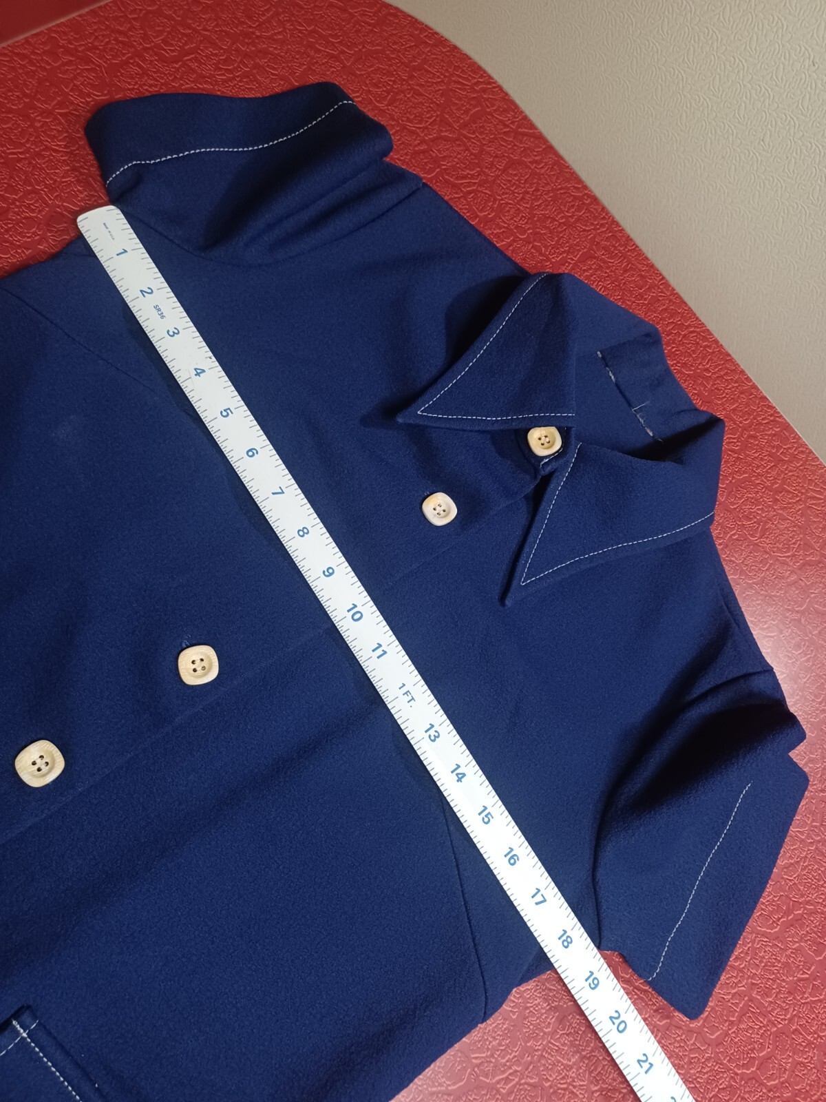 True VTG Mid-century 1960s 1970s Polyester Pant Suit Mod MCM Groovy S/M 60s 70s
