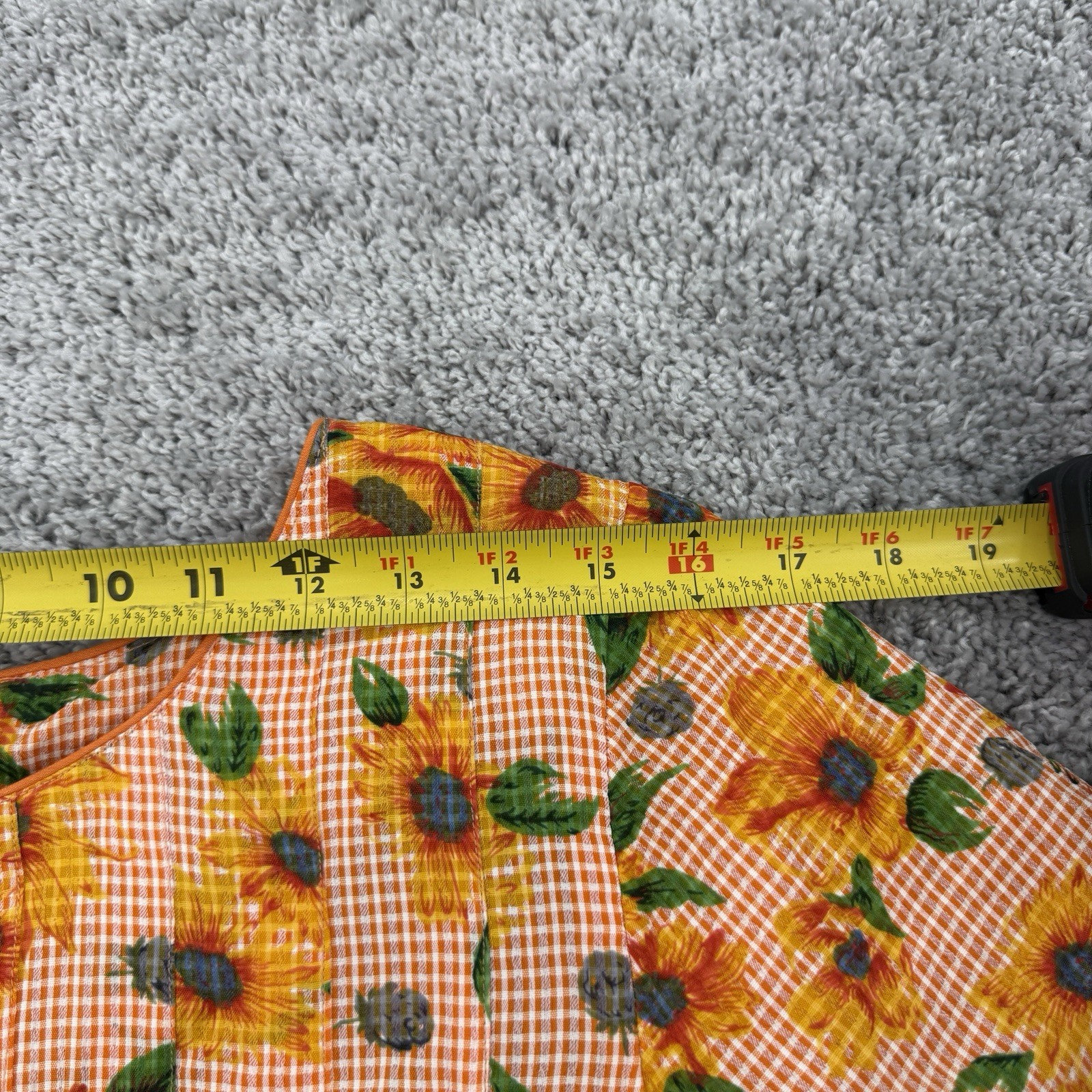 VTG Sarah Elizabeth Dress Women’s 4 Sunflower Cottagecore Prairie Peasant Midi