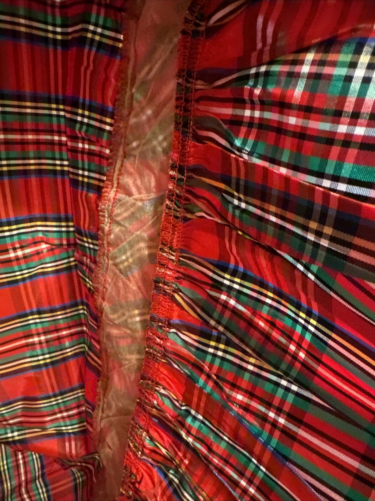 Vintage Entourage Red Plaid Dress Size 7/8