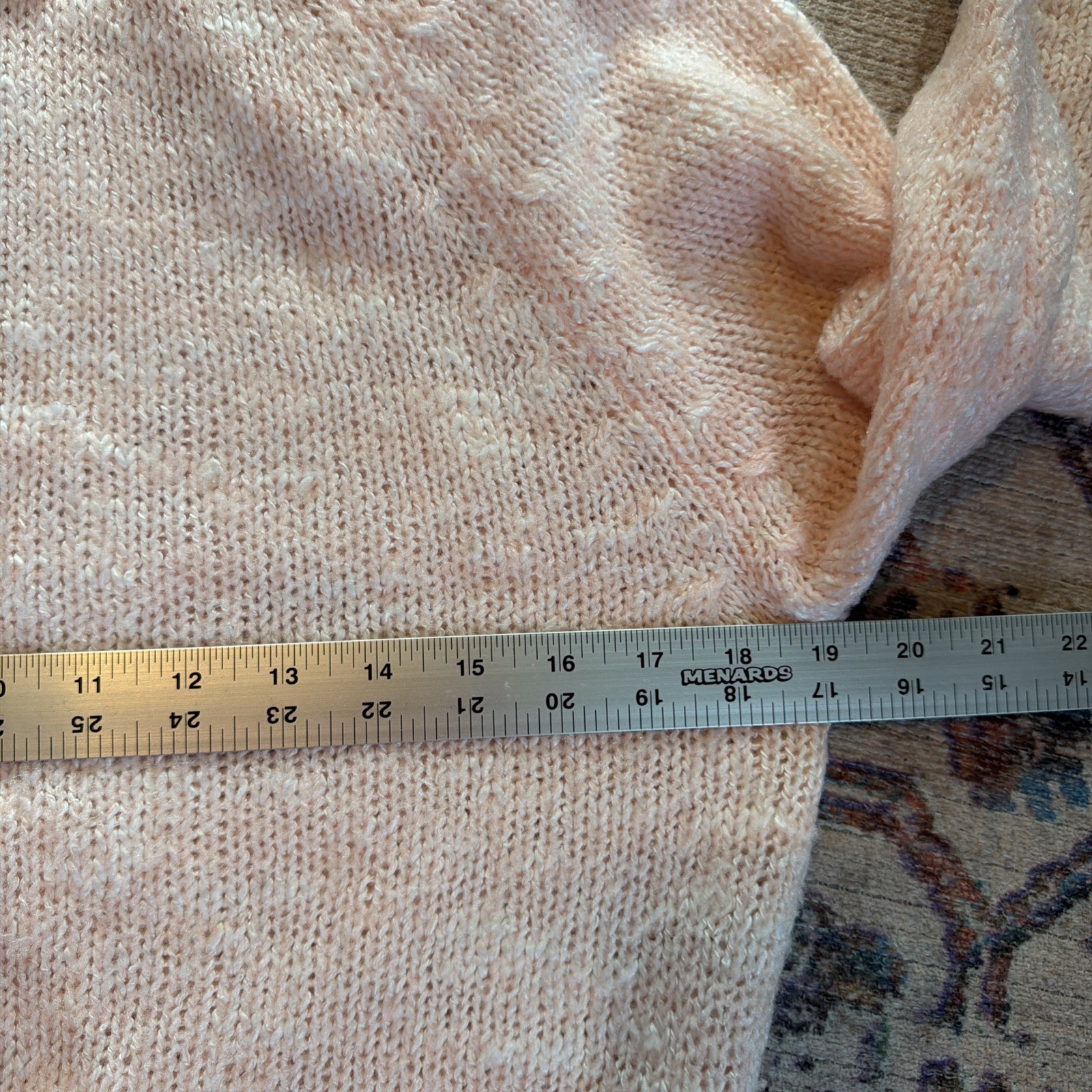 Vintage Spice Of Life Sweater Women’s Small Knit 80s Pullover Retro Peach