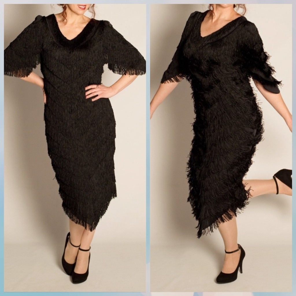 Nightworks Vintage Elegant Fringe Dress. size 10. fits True To Size