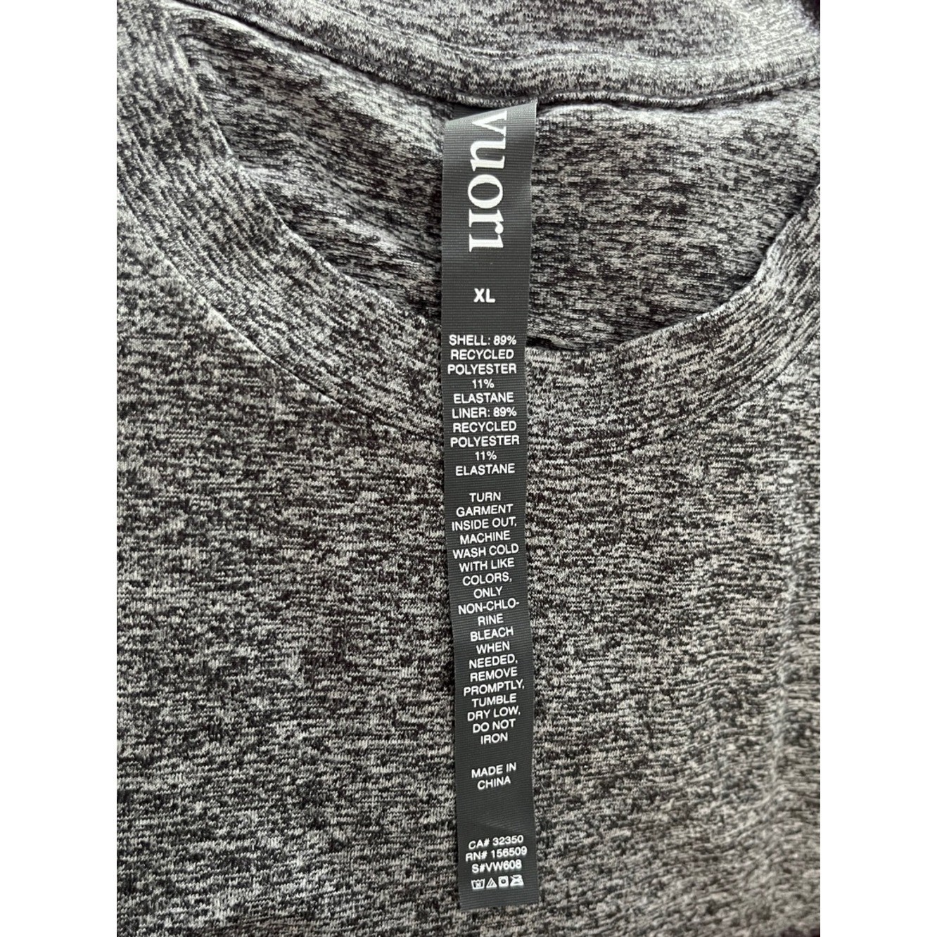 Vuori Long Sleeve Halo Essential Dress in Heather Grey Size XL NWOT