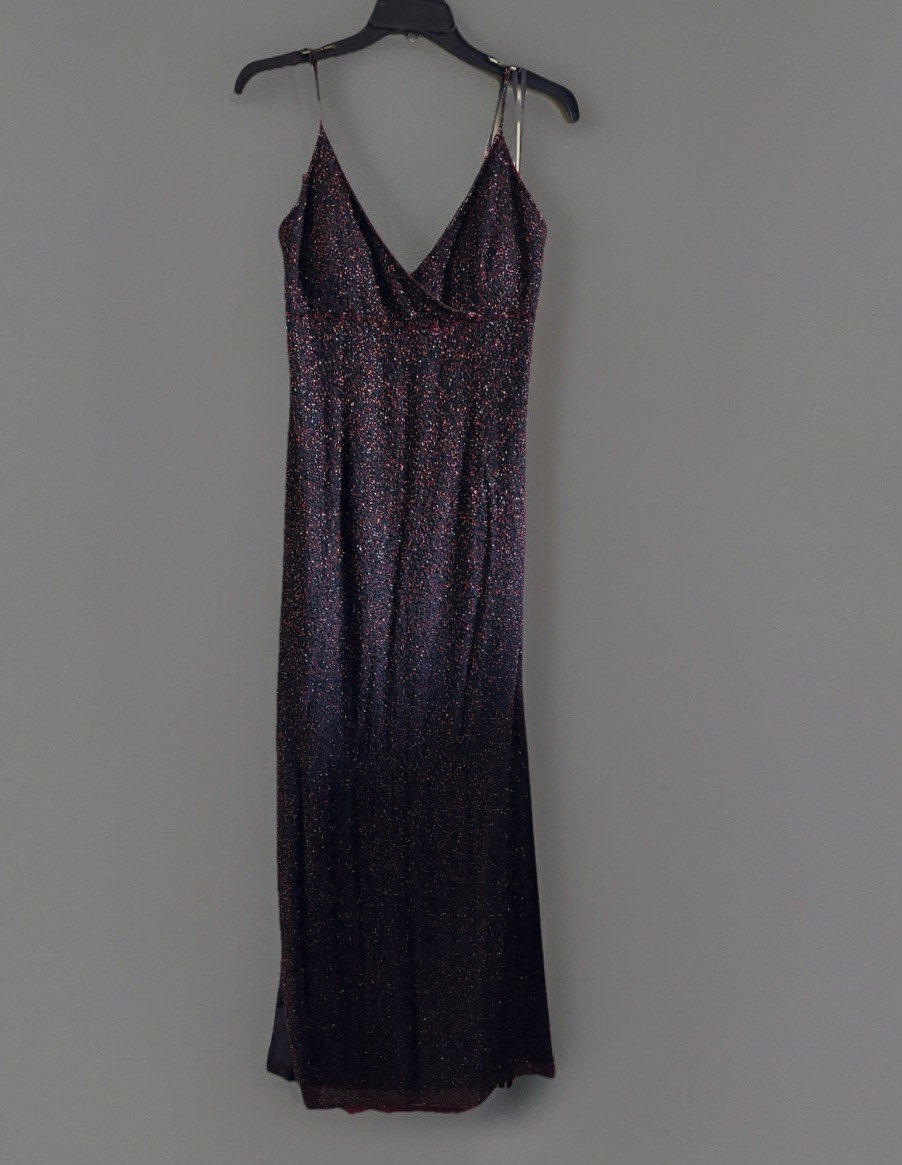 Vintage Adrianna Papell 100% Silk BEAUTIFUL Evening Dress.beaded /14