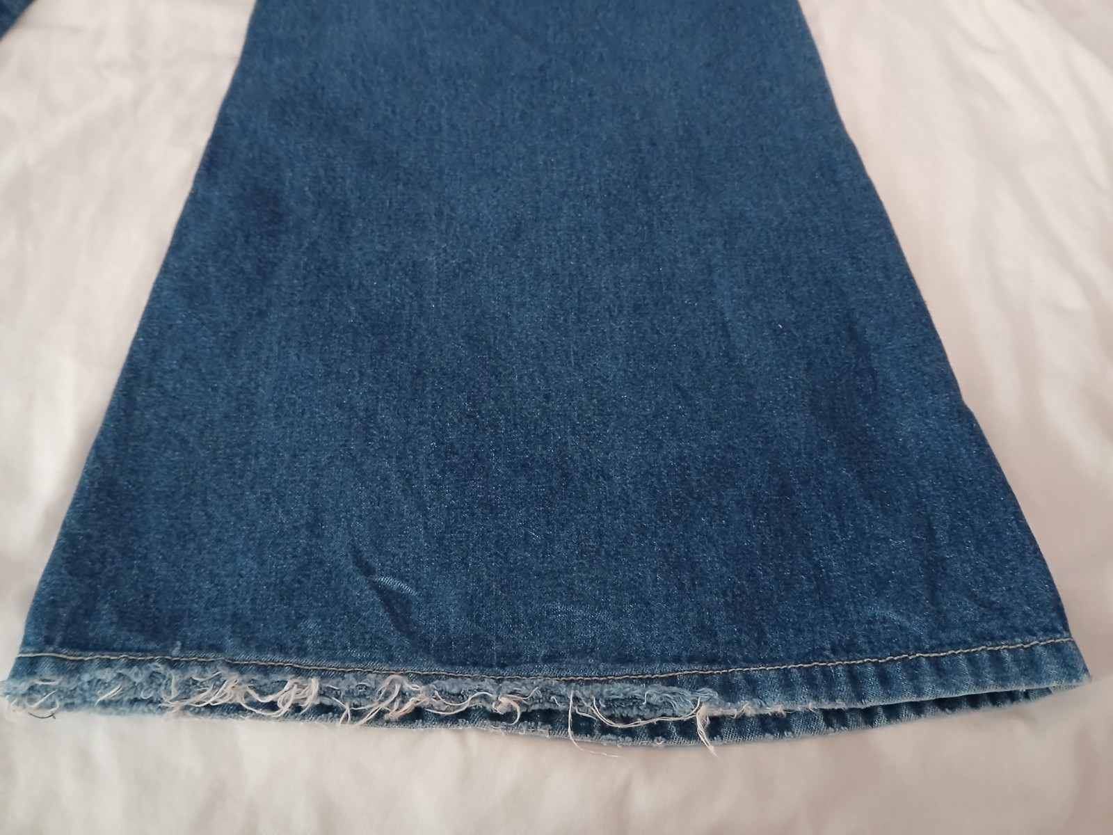 Vintage 90s Straight Flare Leg Jean With Cargo Pockets Paris Blues Size 9