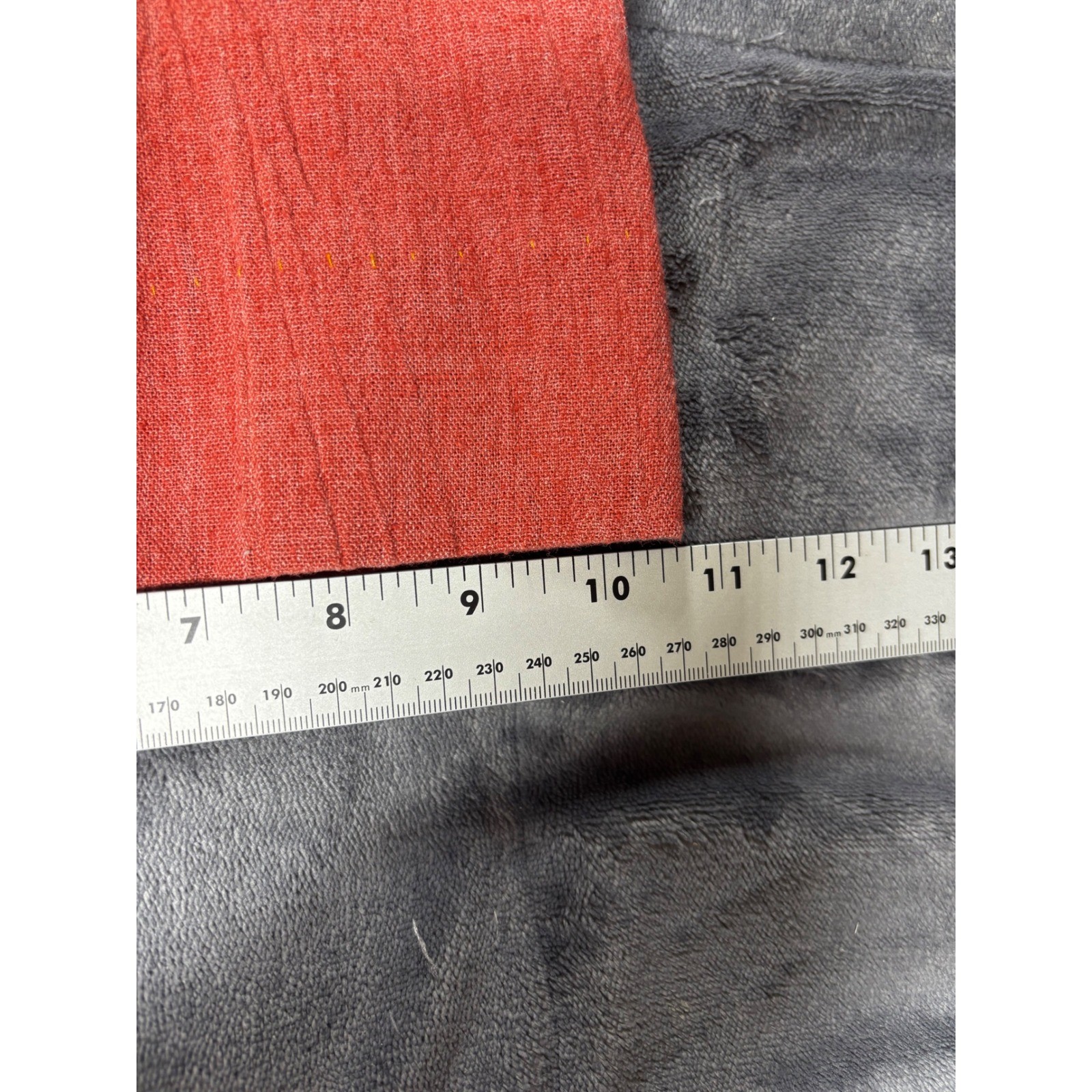 Vintage High Waisted Wide Leg Flare Trousers Coral Orange 7192 Size 7/8 25 Waist