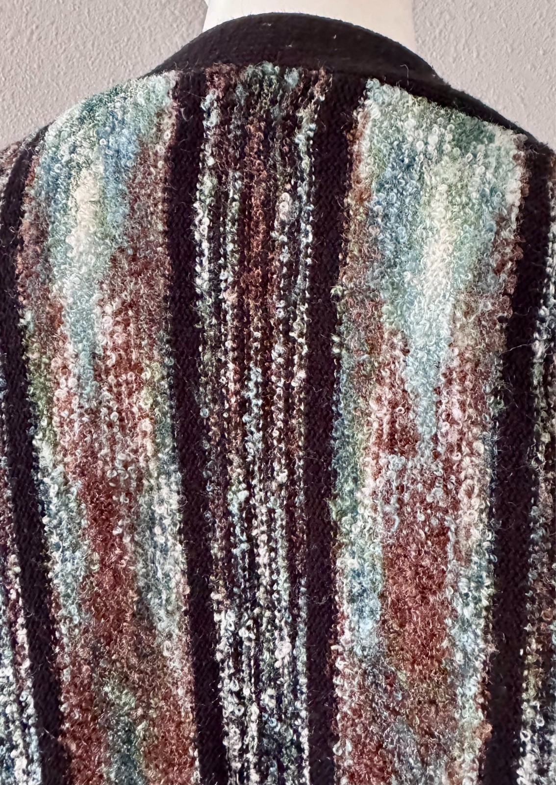 Vintage 70s Hippie Bell Sleeve Open Cardigan Sweater Top S/M