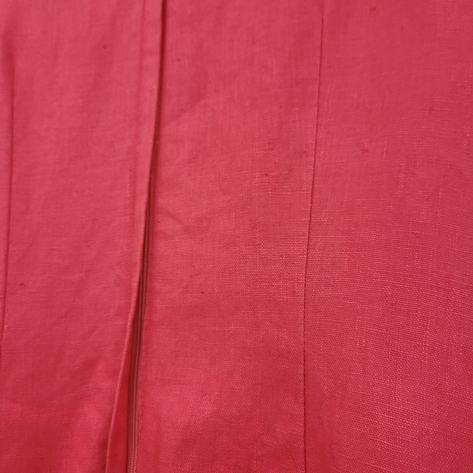 Vintage 90s Ellen Ashley Pink Linen Sheath Dress Pockets Lined Size 4