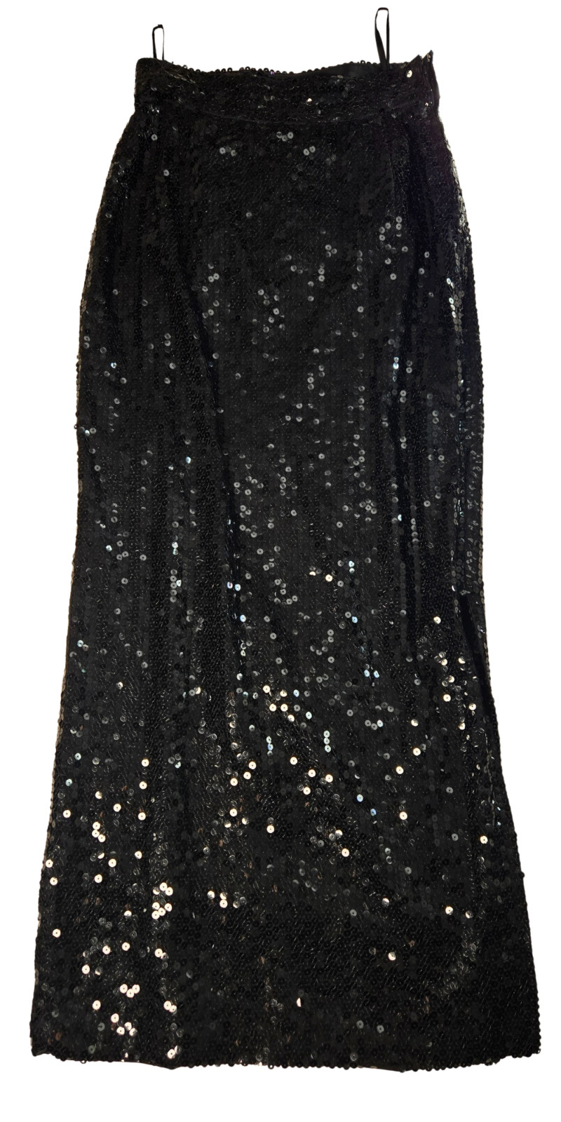 Vintage 1980s Louis Feraud Long Sequin Skirt w/Slit Made in West Germany – SZ 36