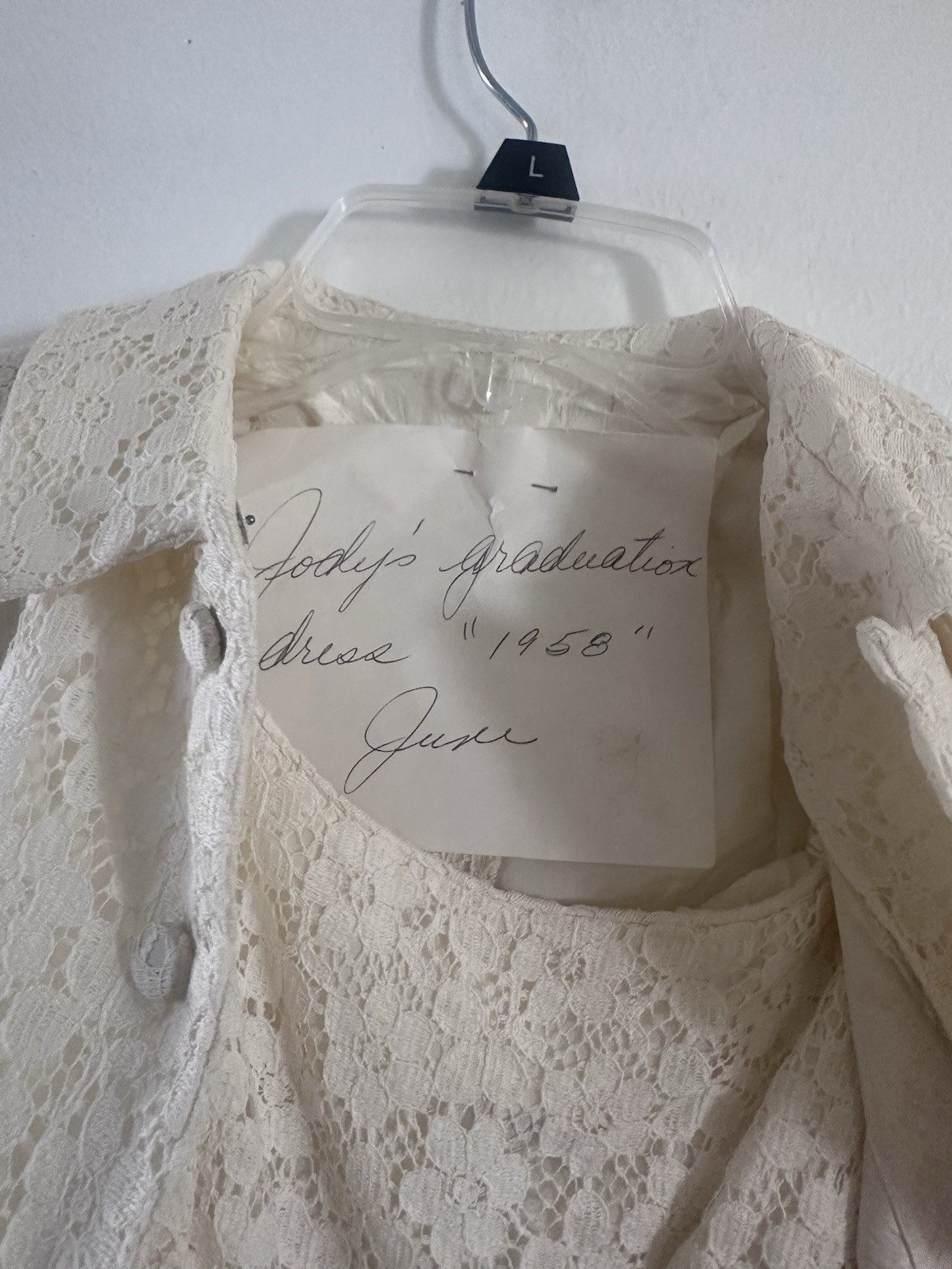 Rare Mint 1958 Vintage Lorrie Deb San Francisco Lace Two-Piece Set W/ Note Lace