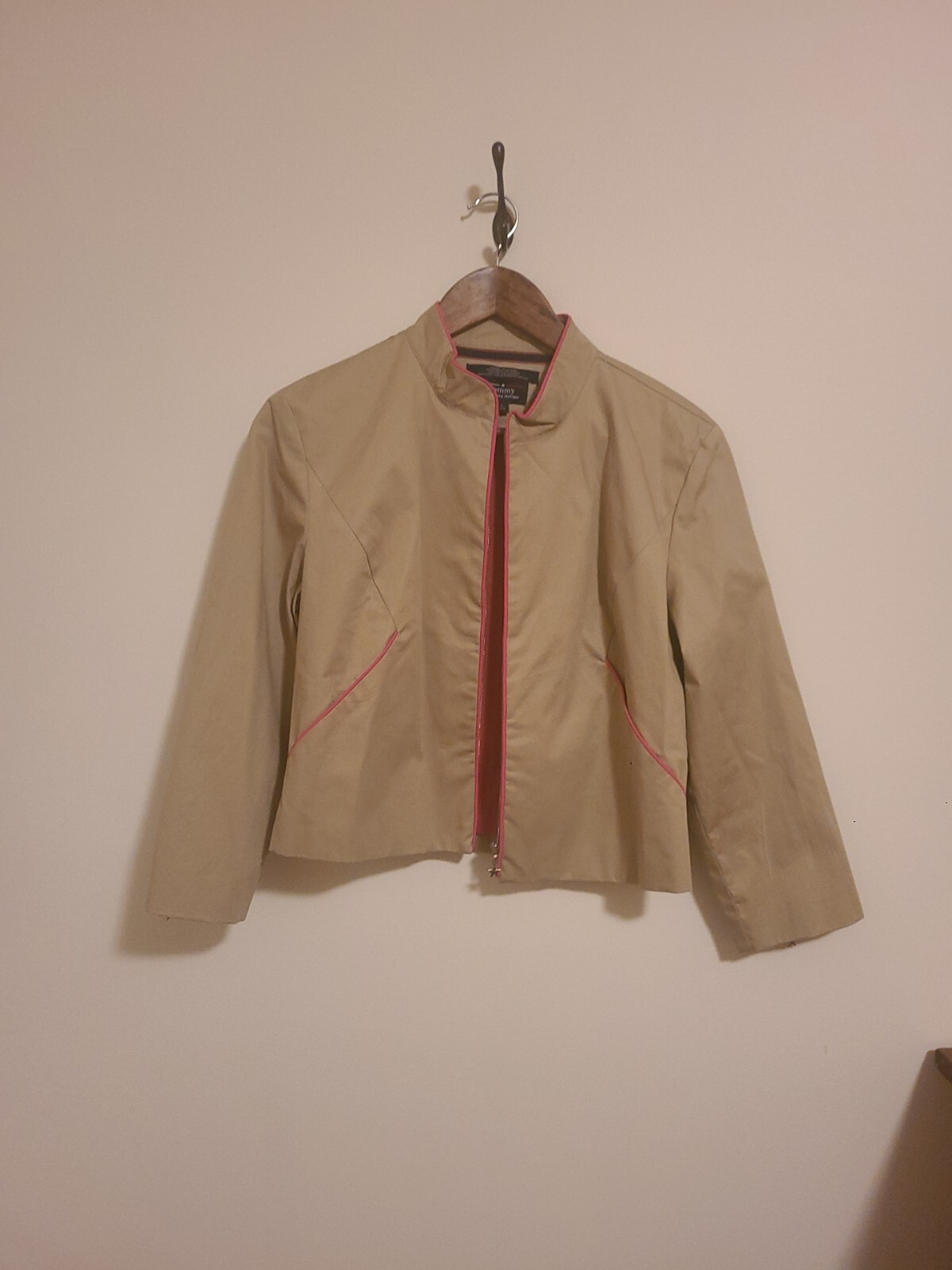 Vintage Retro Jacket Pants Set Suit Tommy Hilfiger Tan Pink Barbie Size 3