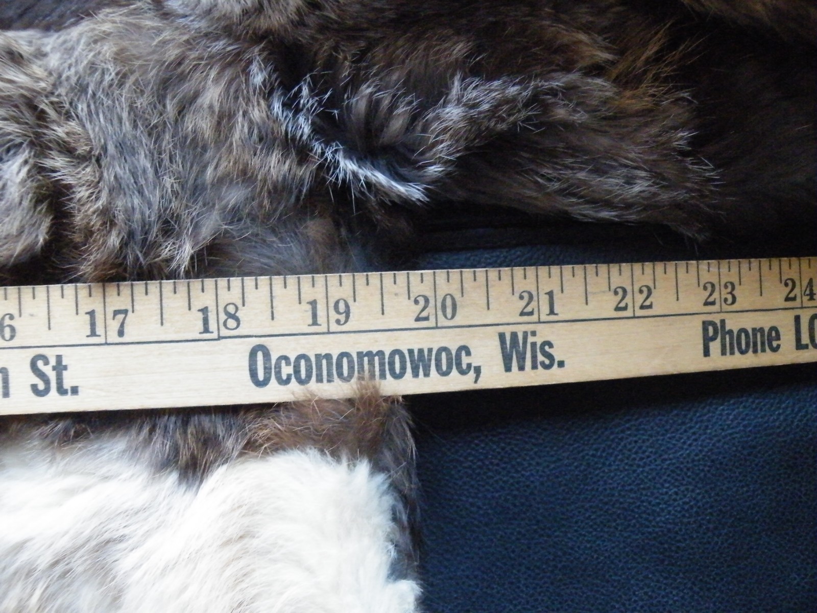 READ „AS IS” Rabbit FUR Women’s Coat PATCHWORK with LABEL Jacques Saint Laurent