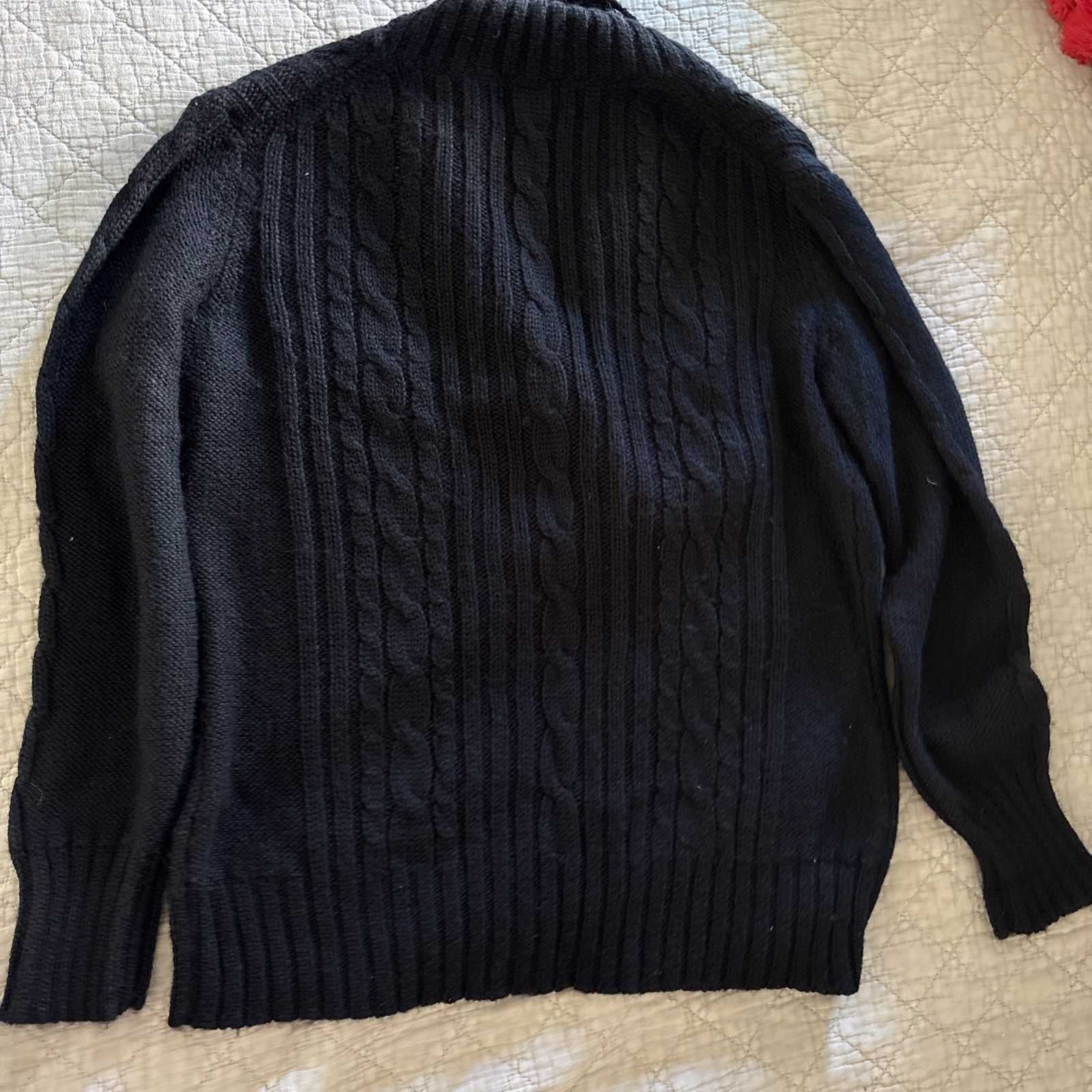 Vintage 70s Cambridge Dry Goods Roll Collar Sweater XL Wool Blend Lagenlook