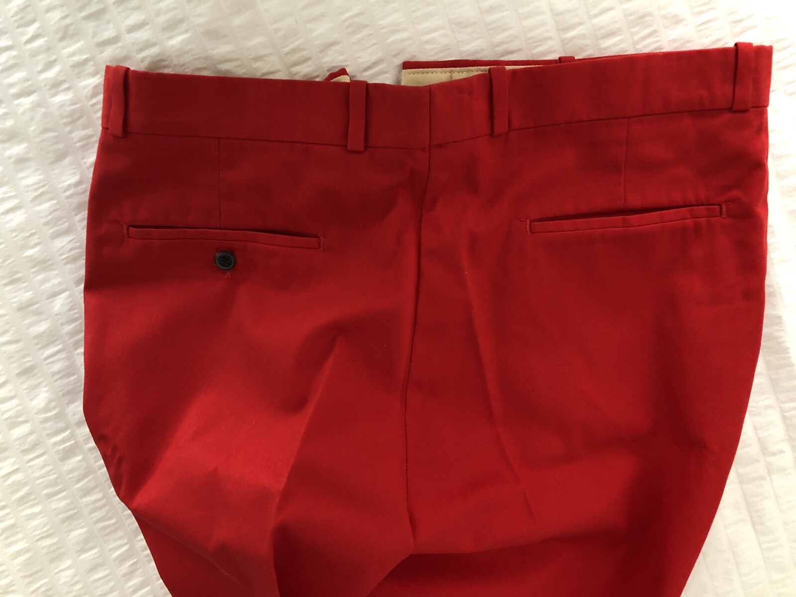 Fabulous Vintage NOS Red Farah Men’s Women’s Slacks Pants Inseam 30” Waist 34”